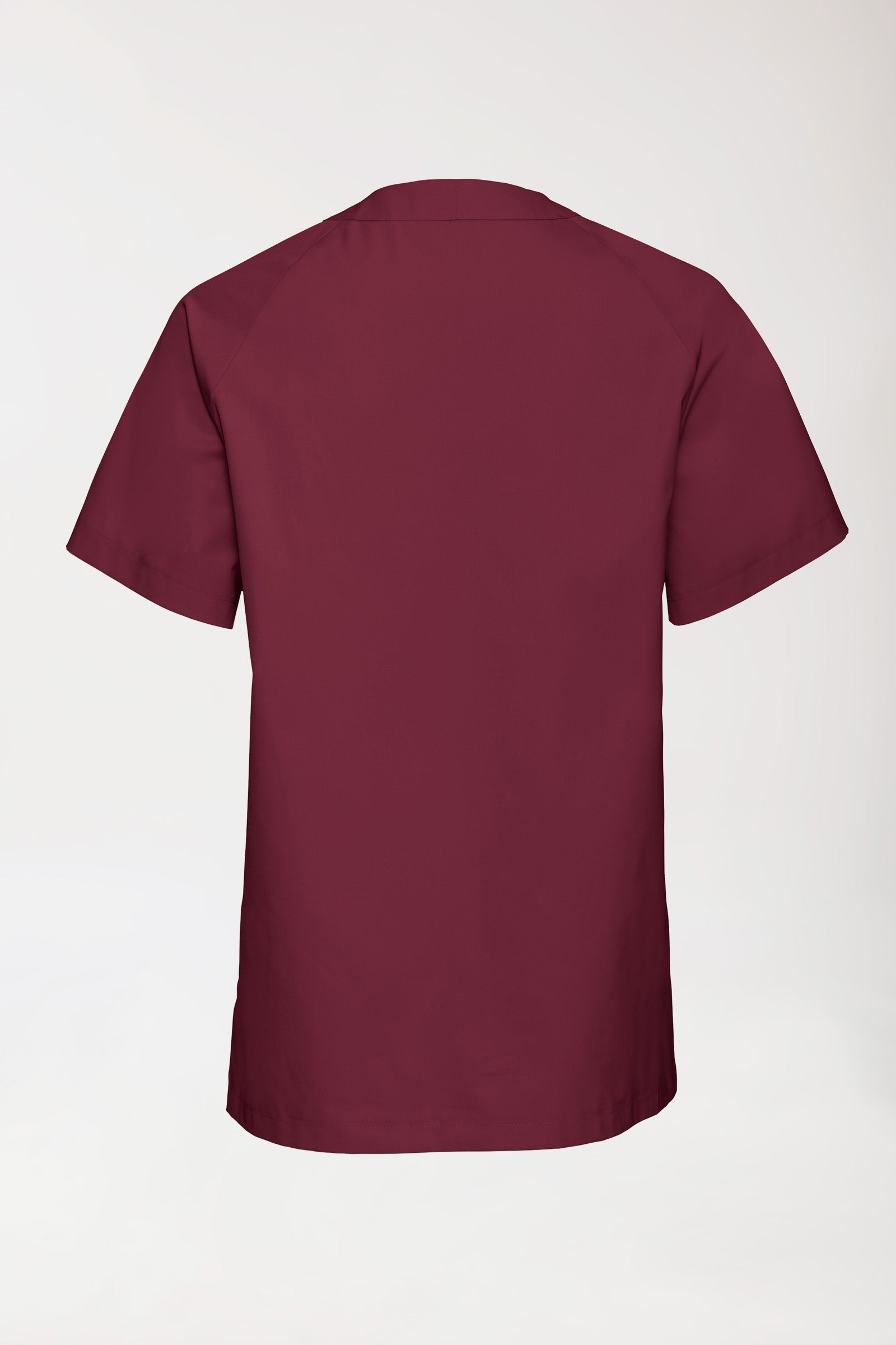 LA tunique médicale homme - Décolleté V bordeaux, Vue de dos 