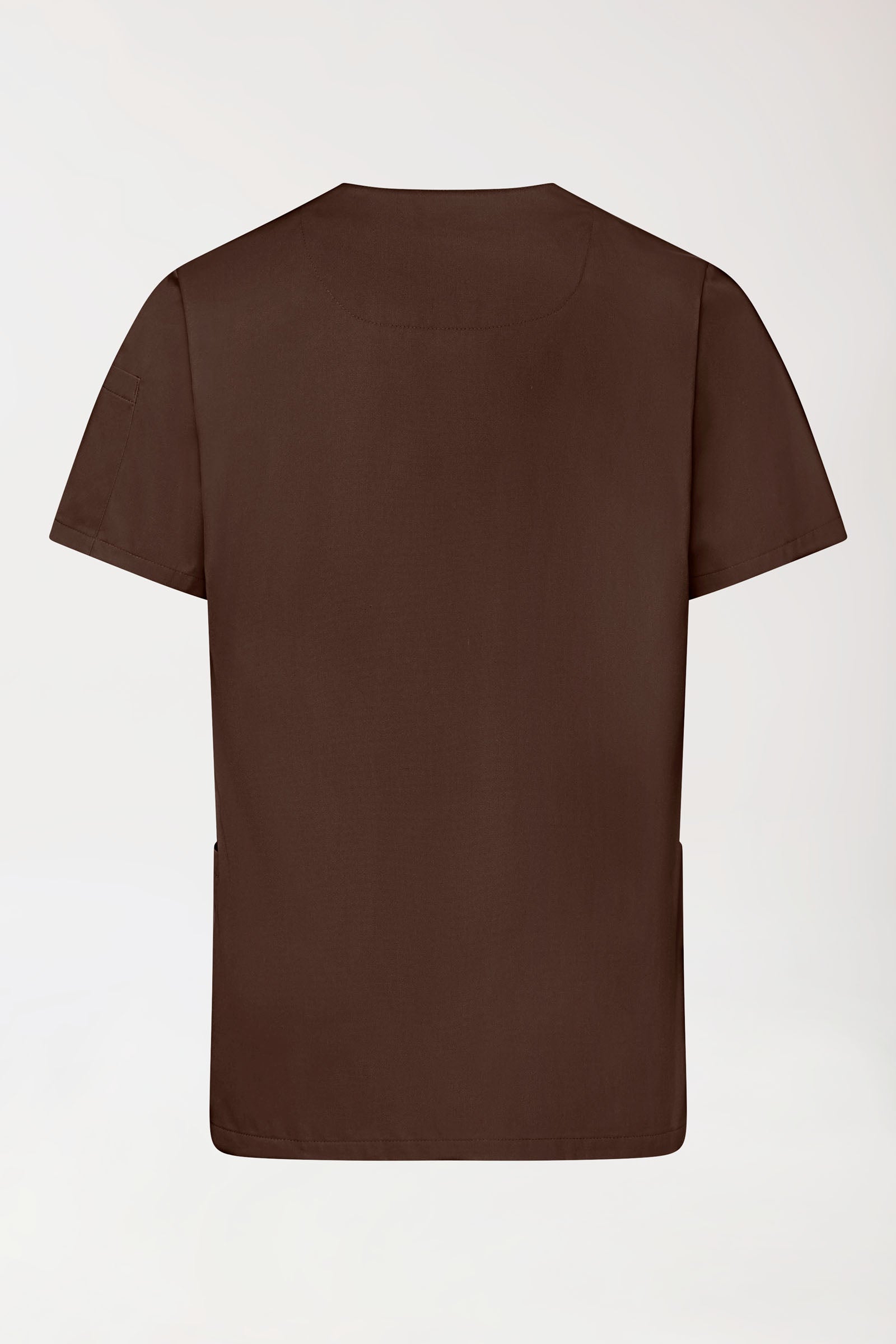 GREEN Tunique Stretch Homme - Décolleté V coffee, Vue de dos 