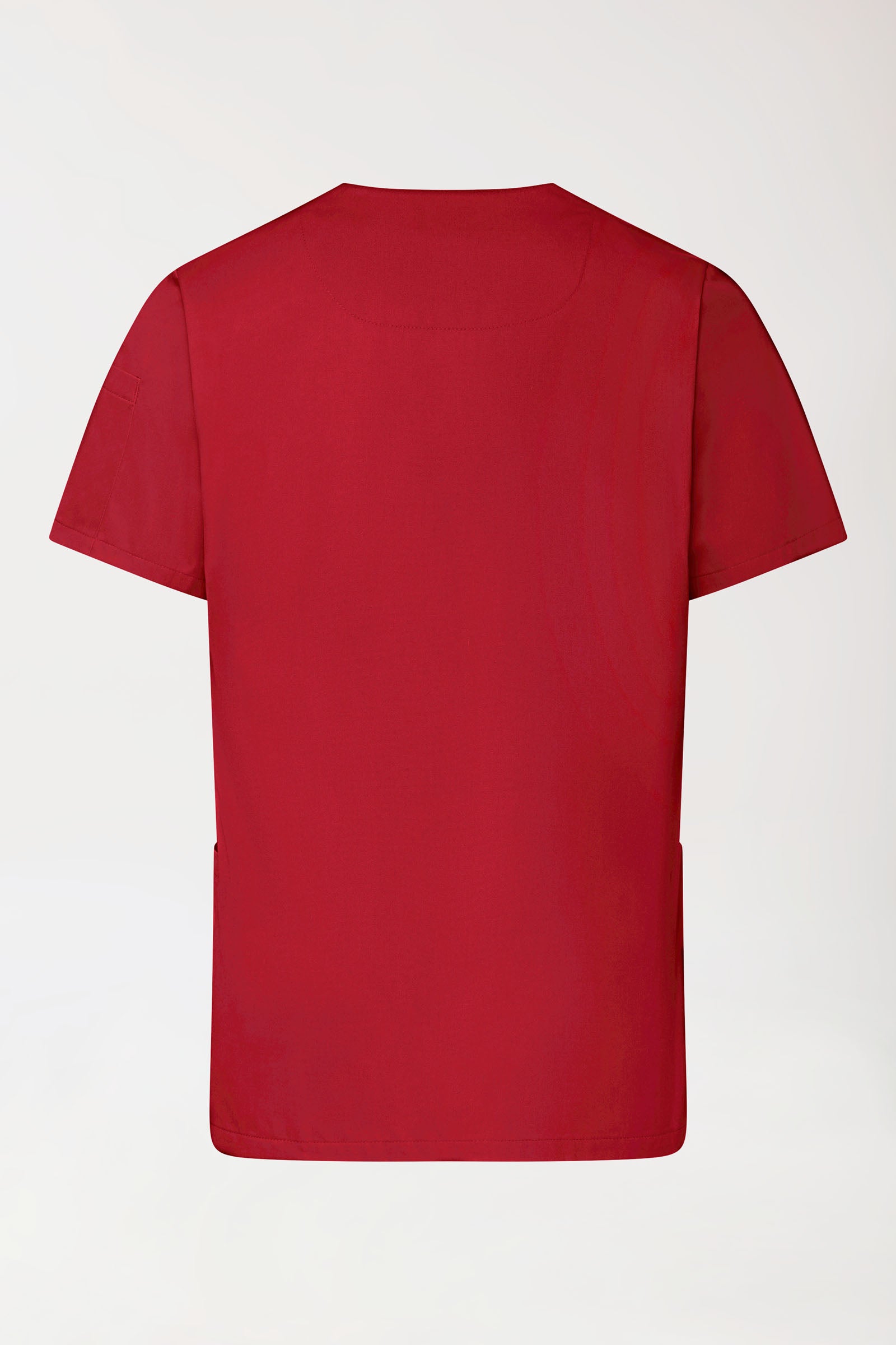 GREEN Tunique Stretch Homme - Décolleté V rouge, Vue de dos 