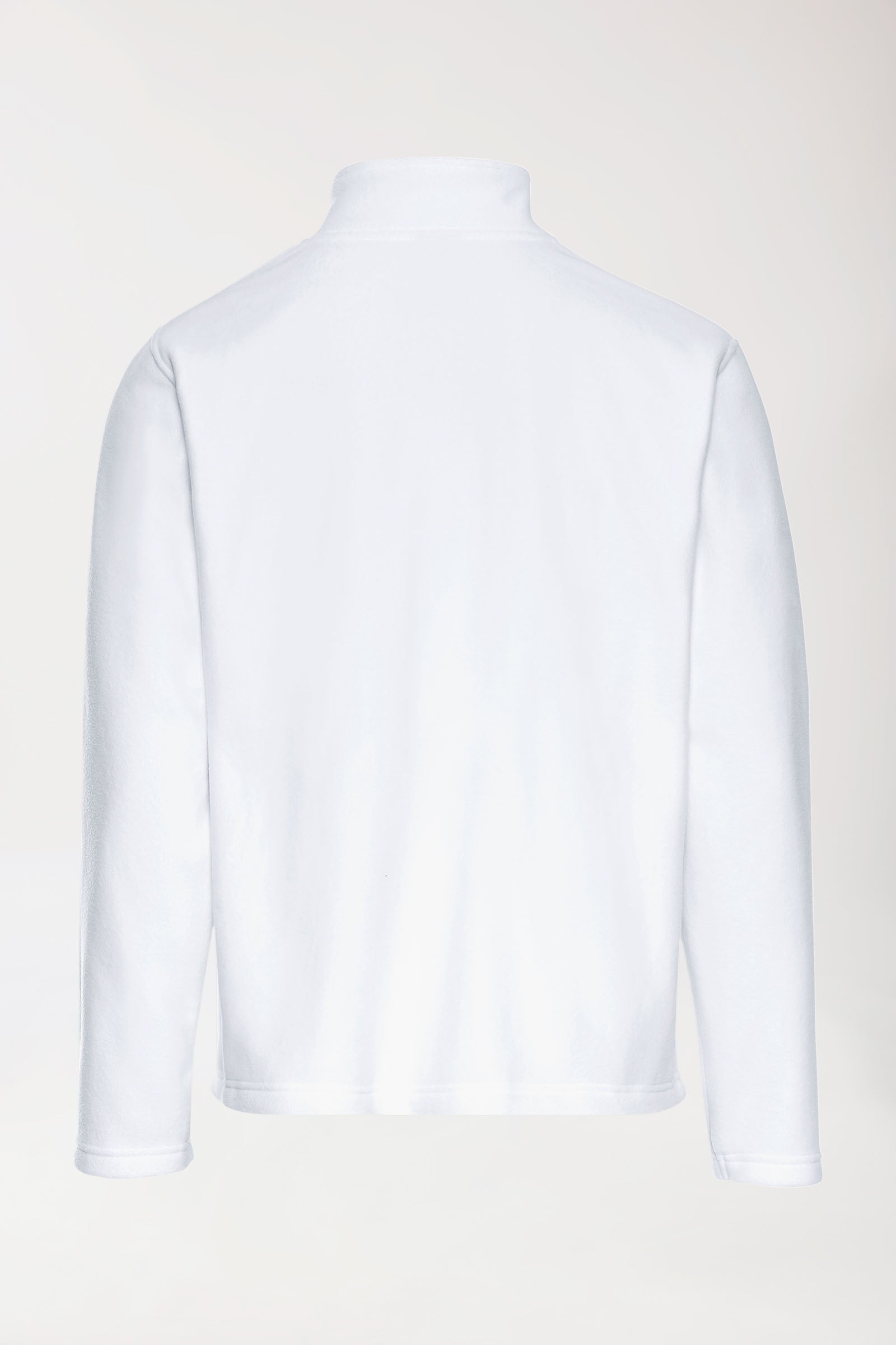 Veste polaire Homme - Col officier blanc