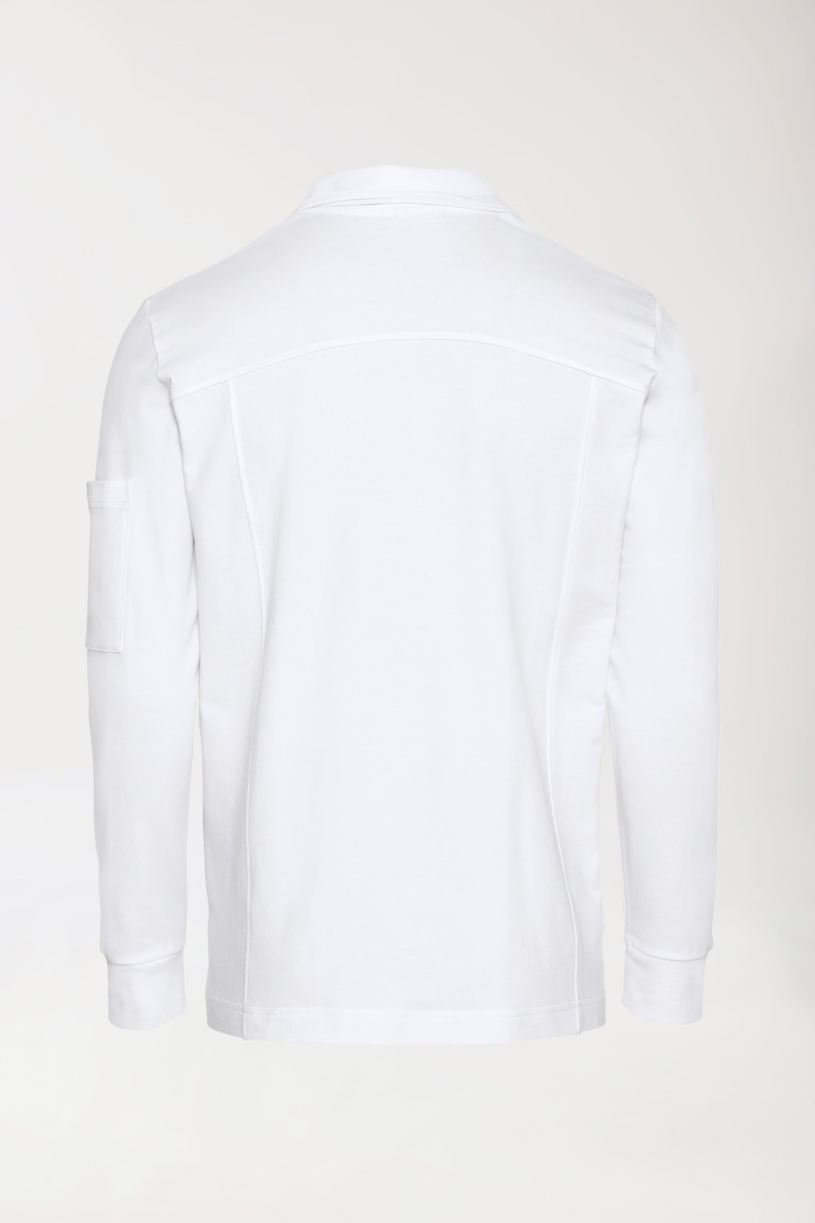 Veste en Sweat Homme - Col officier blanc