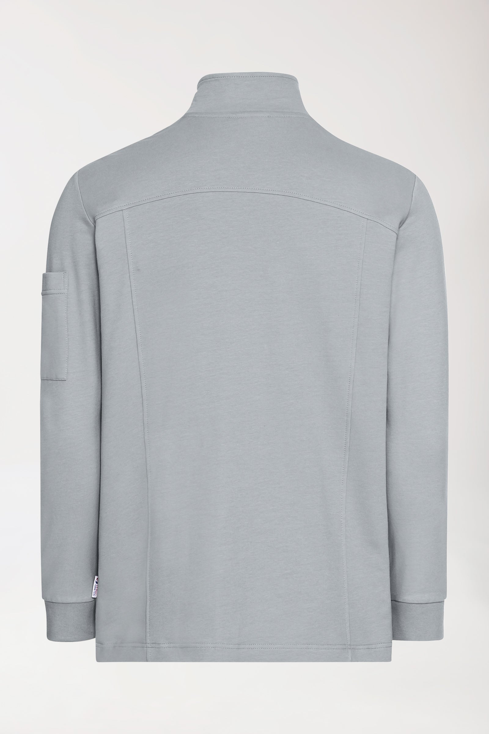 Veste en Sweat Homme - Col officier gris