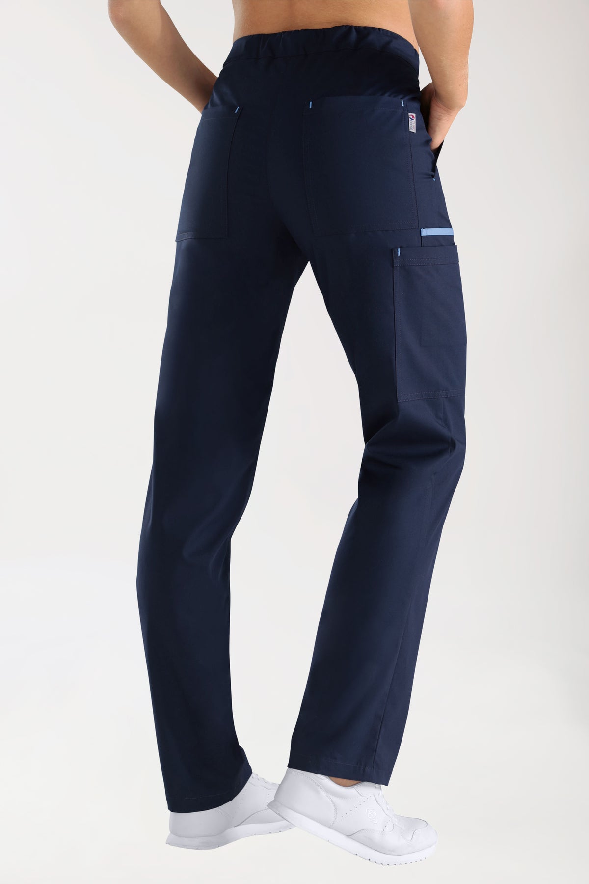 Pantalon bleu marine avec bleu ciel unisexe