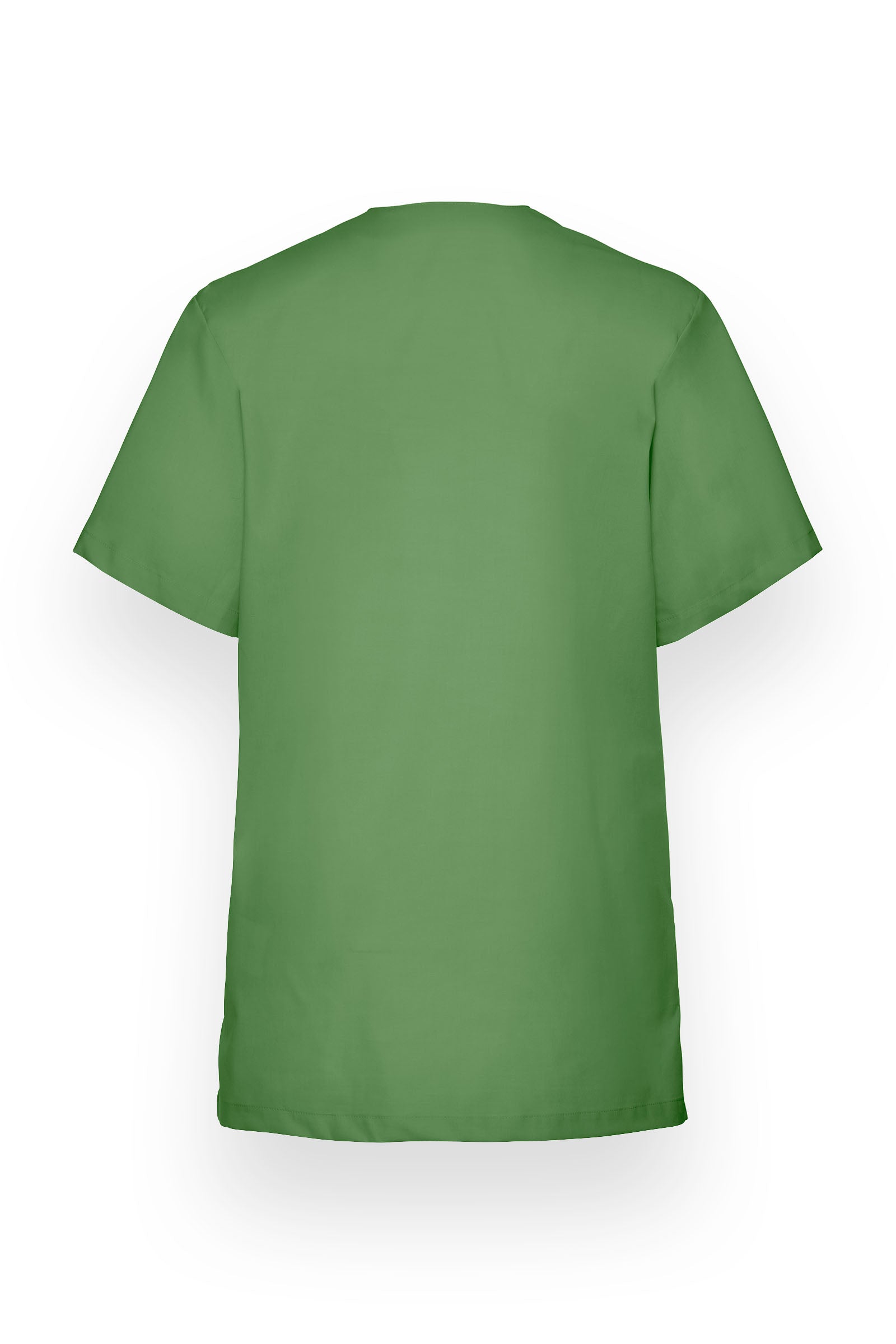 Tunique Stretch mixte - Col V taupe foncé vert prairie