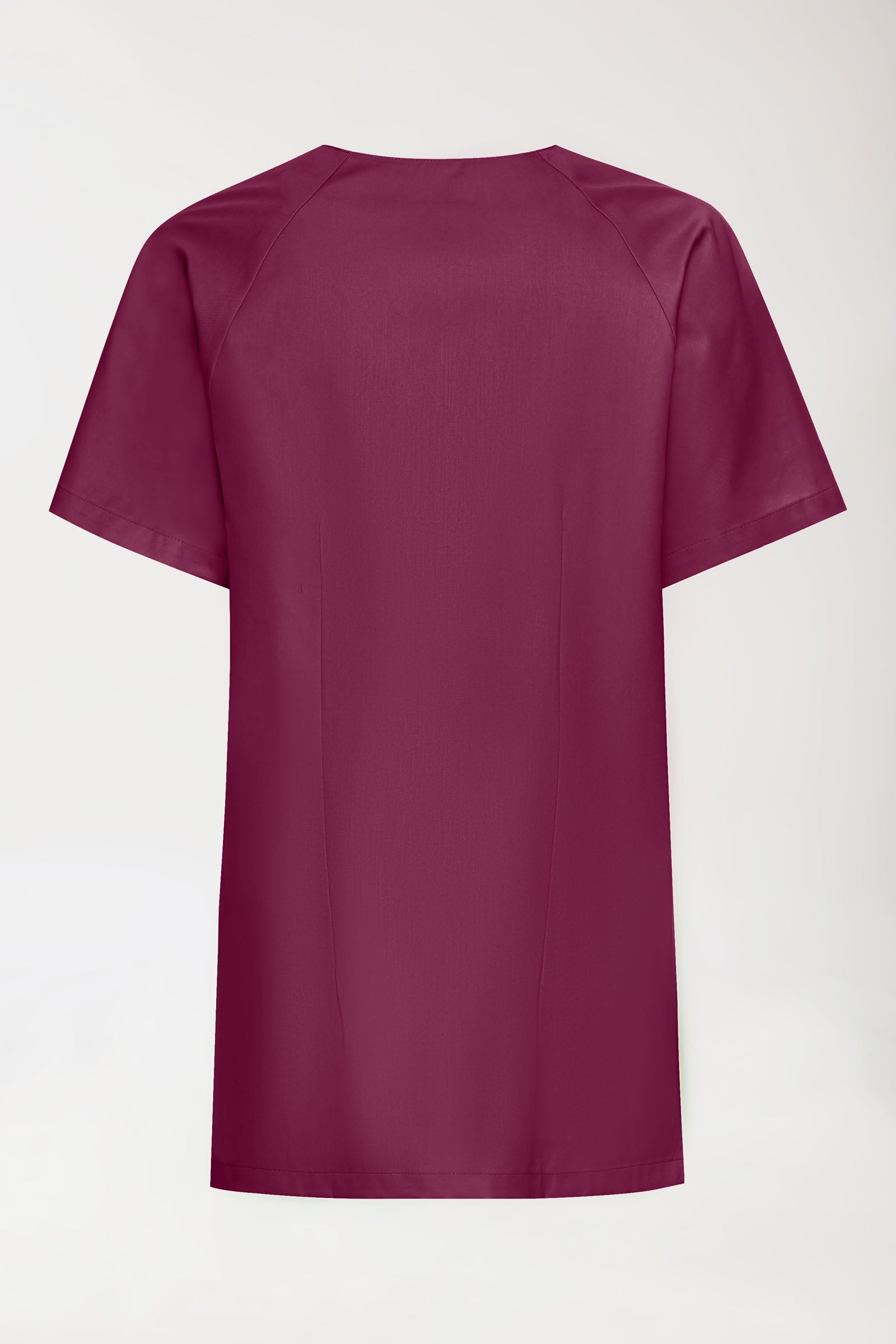 LA Blouse médicale femme - patte pressions berry, Vue de dos 