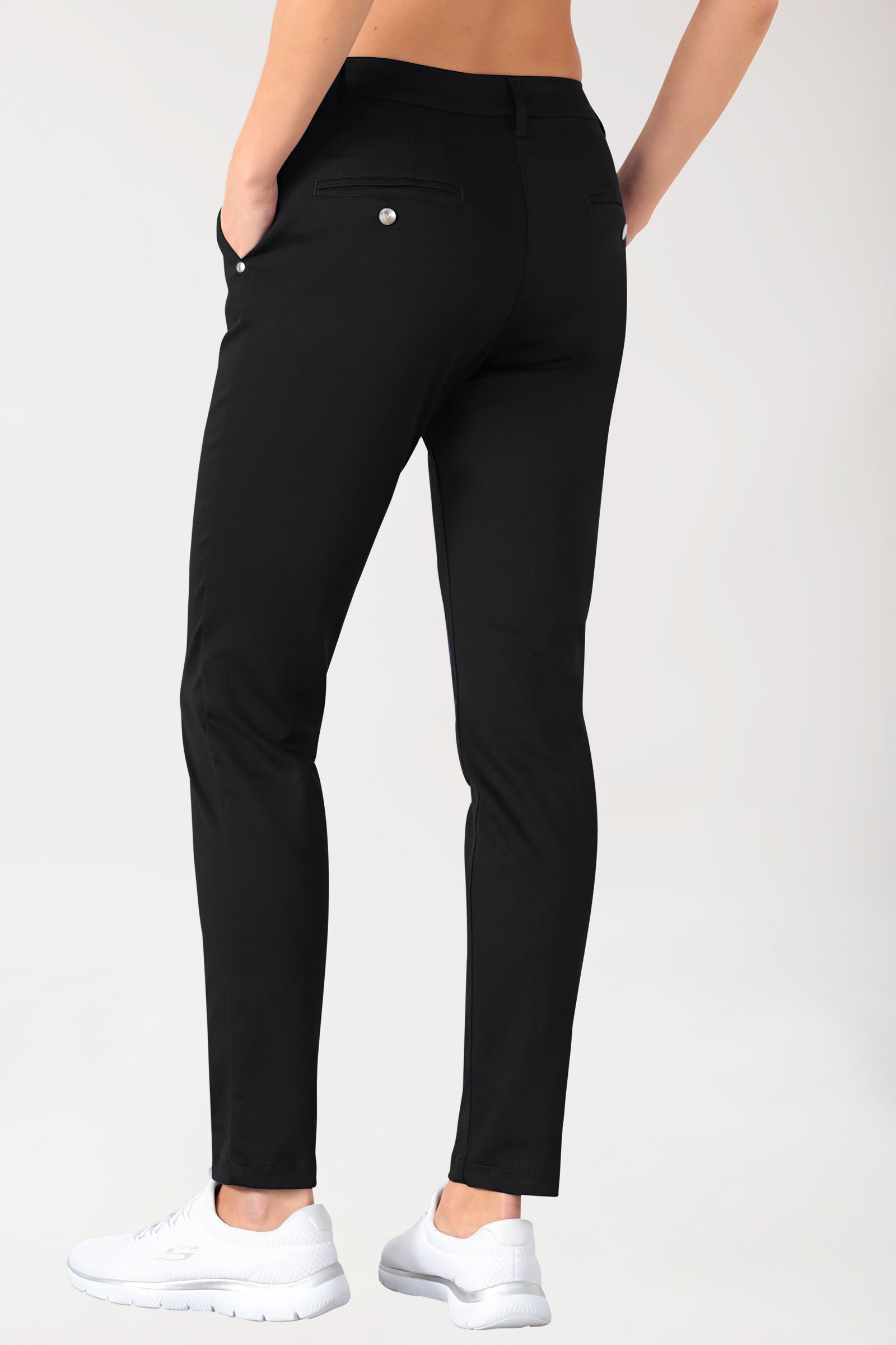 Pantalon Stretch Femme - Style Chino noir