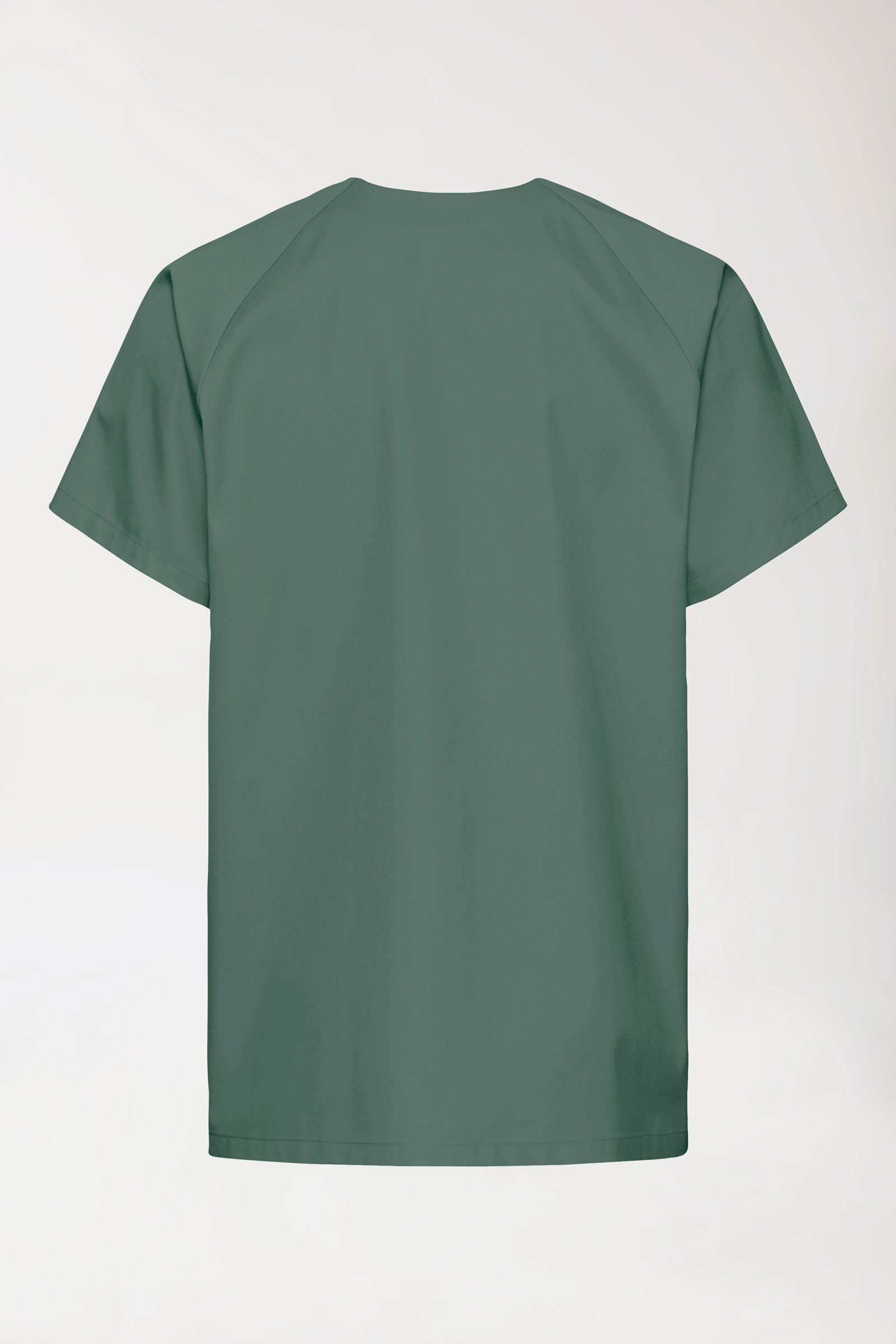 LA Blouse médicale homme - patte pressions vert foncé, Vue de dos 