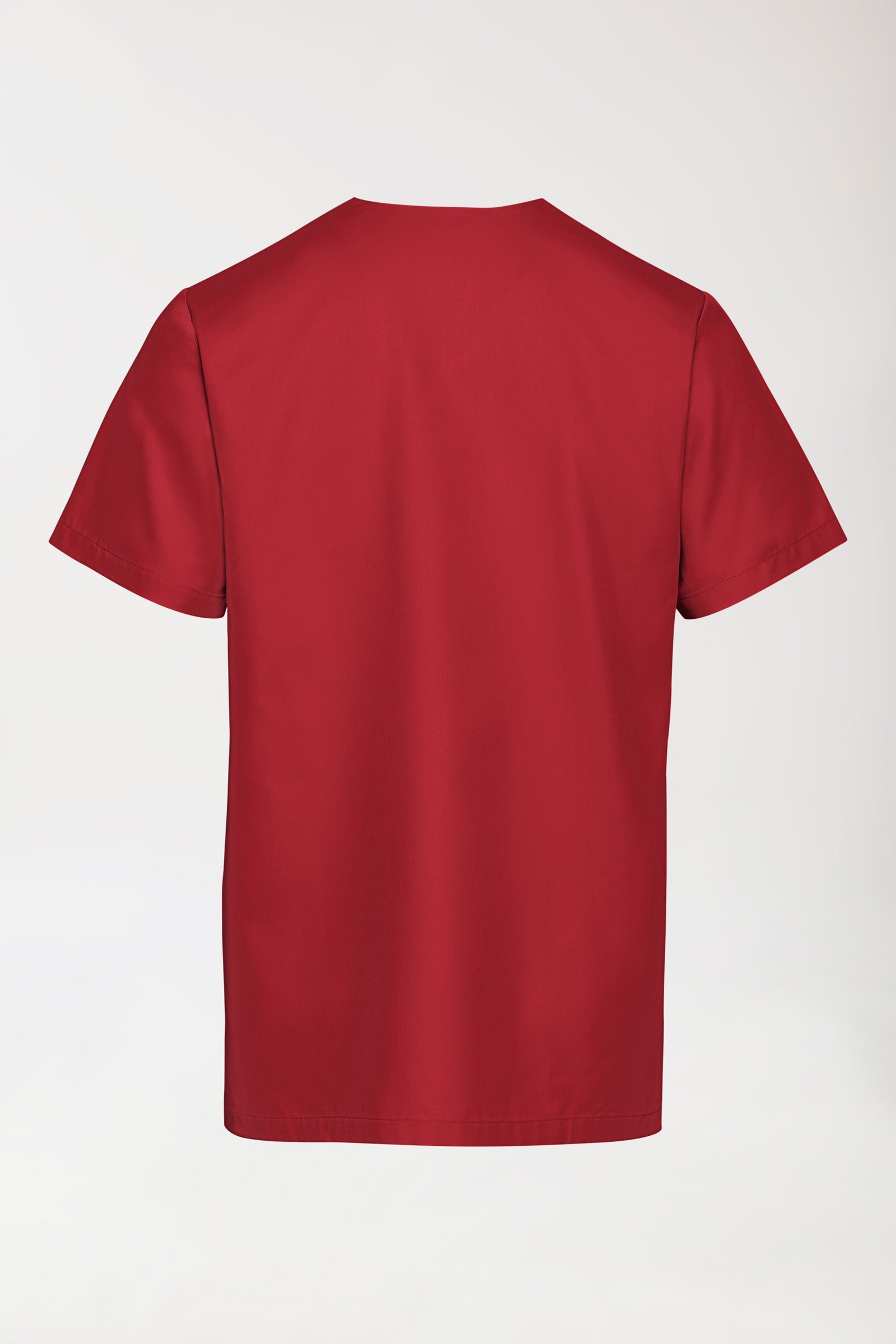 TENCEL™ Tunique Homme - Col V rouge, Vue de dos 