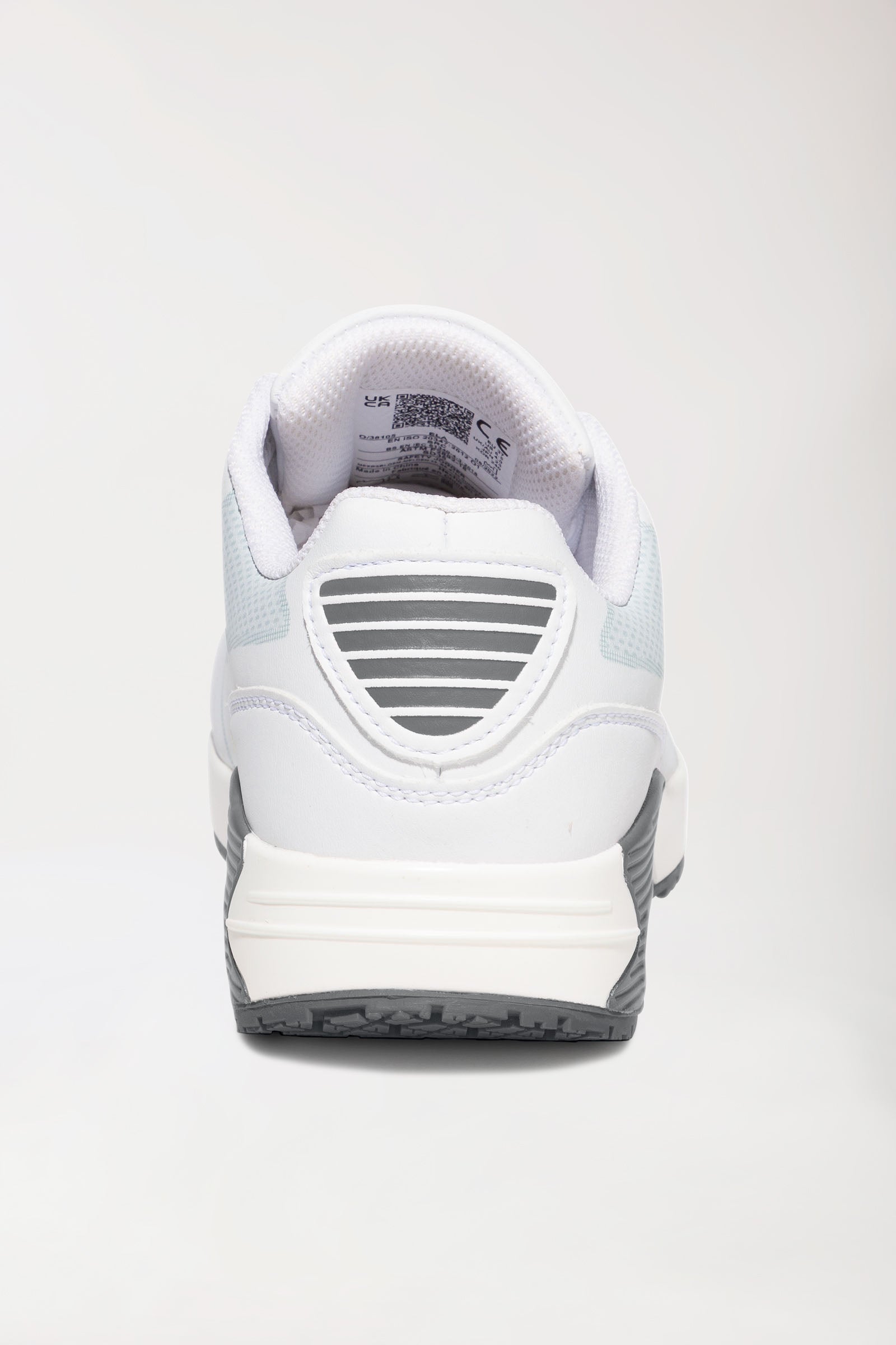 Chaussures professionnelles Femme blanc/gris, Vue de dos 