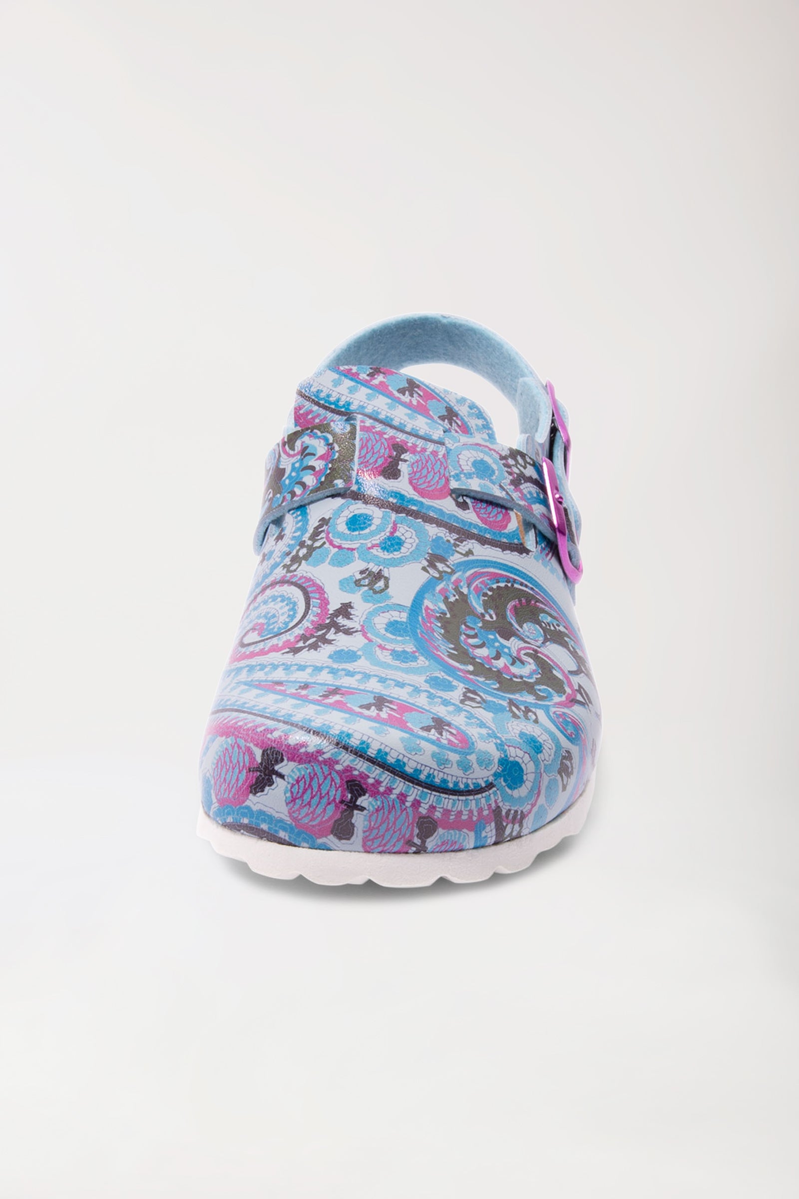 Sabots Femme multicolore/bleu, Vue de dos 