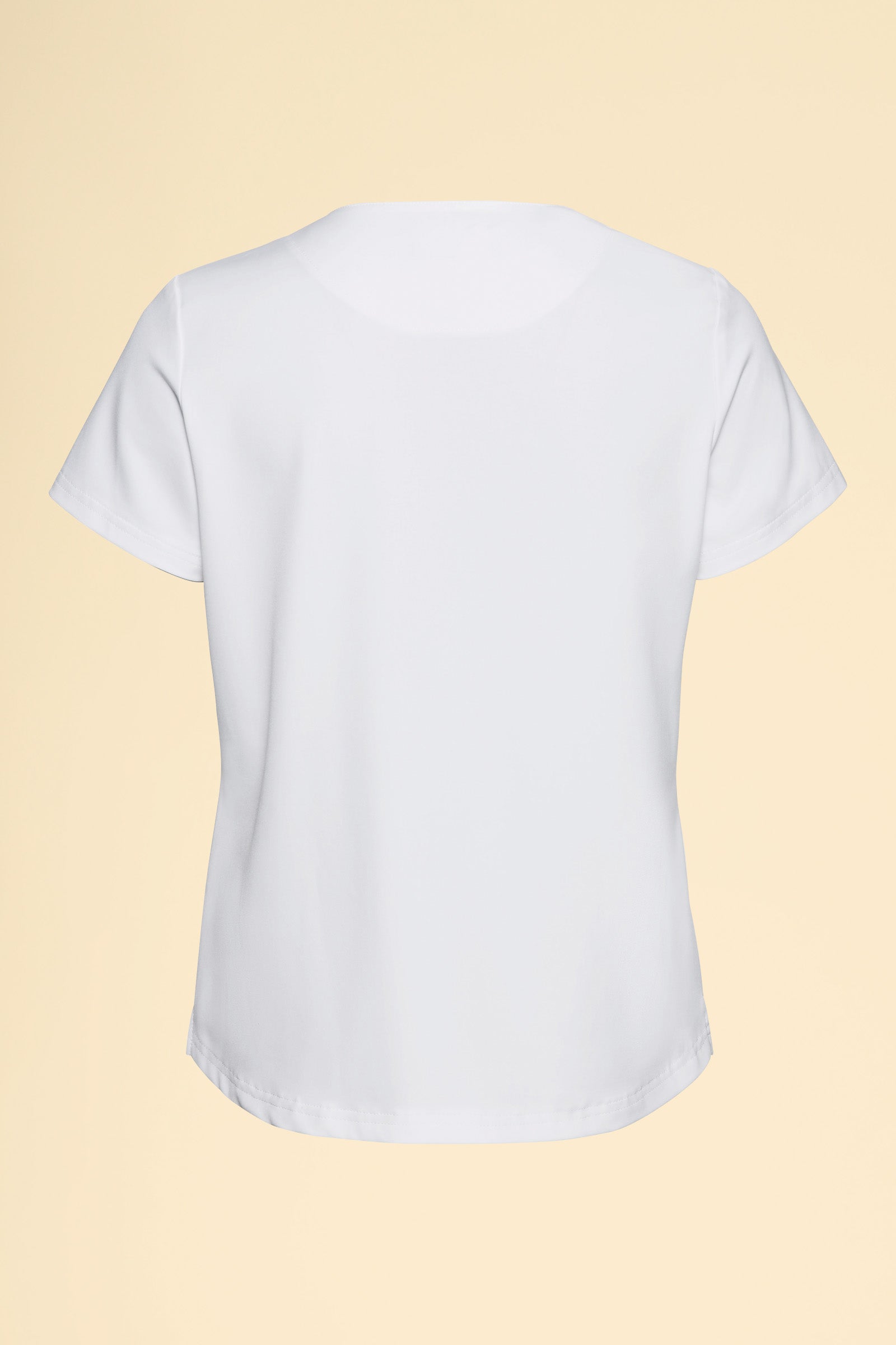 KAERE T-shirt Femme - Encoloure ronde blanc, Vue de dos 