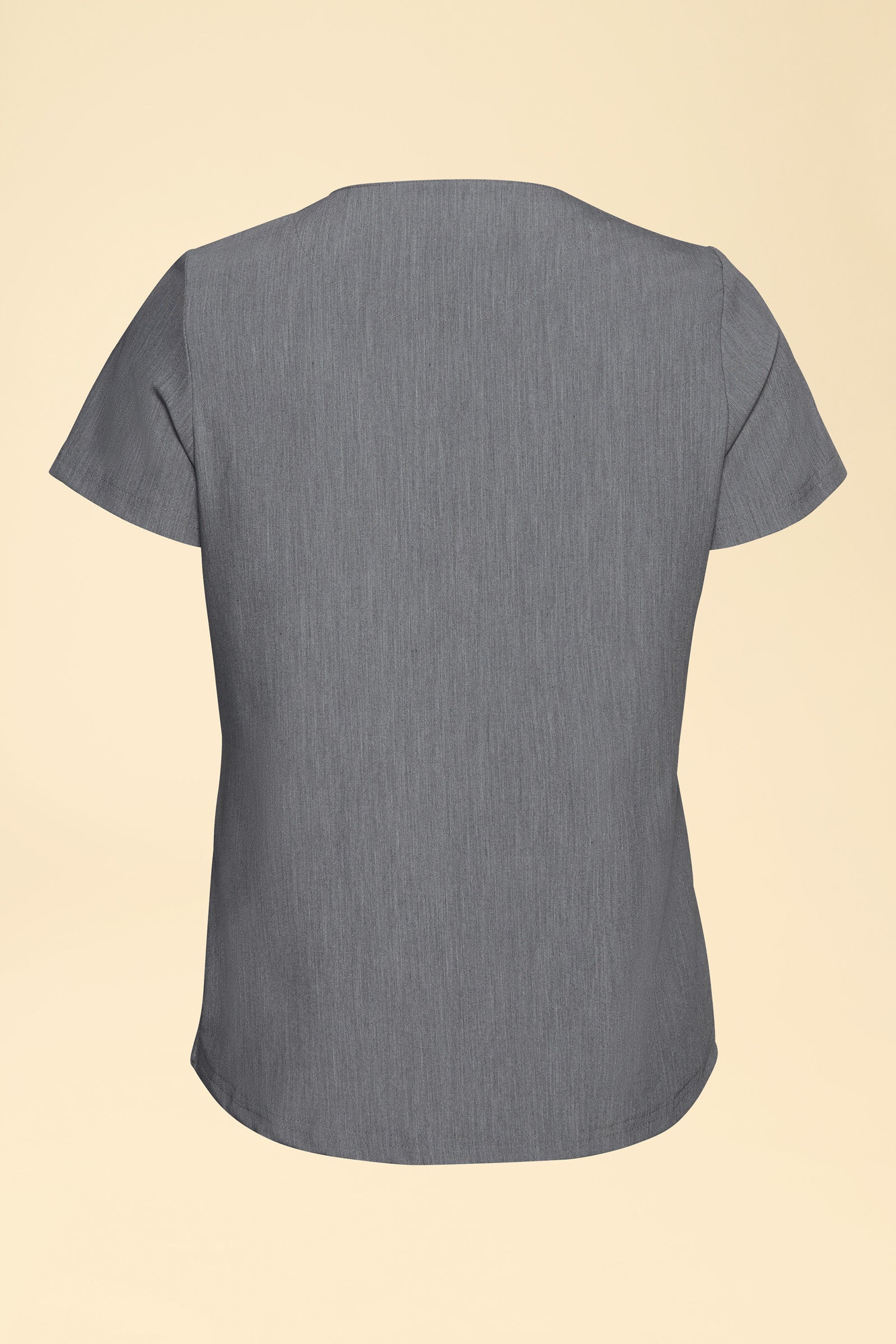 KAERE T-shirt Femme - Encoloure ronde gris chiné, Vue de dos 