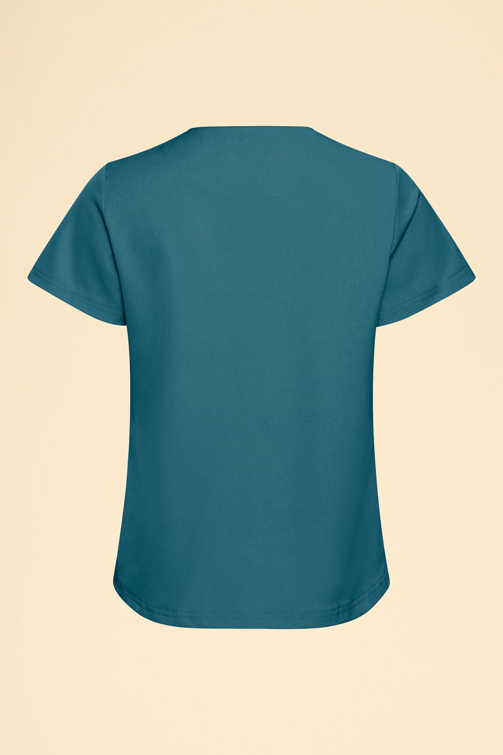 KAERE T-shirt Femme - Encoloure ronde pétrole, Vue de dos 