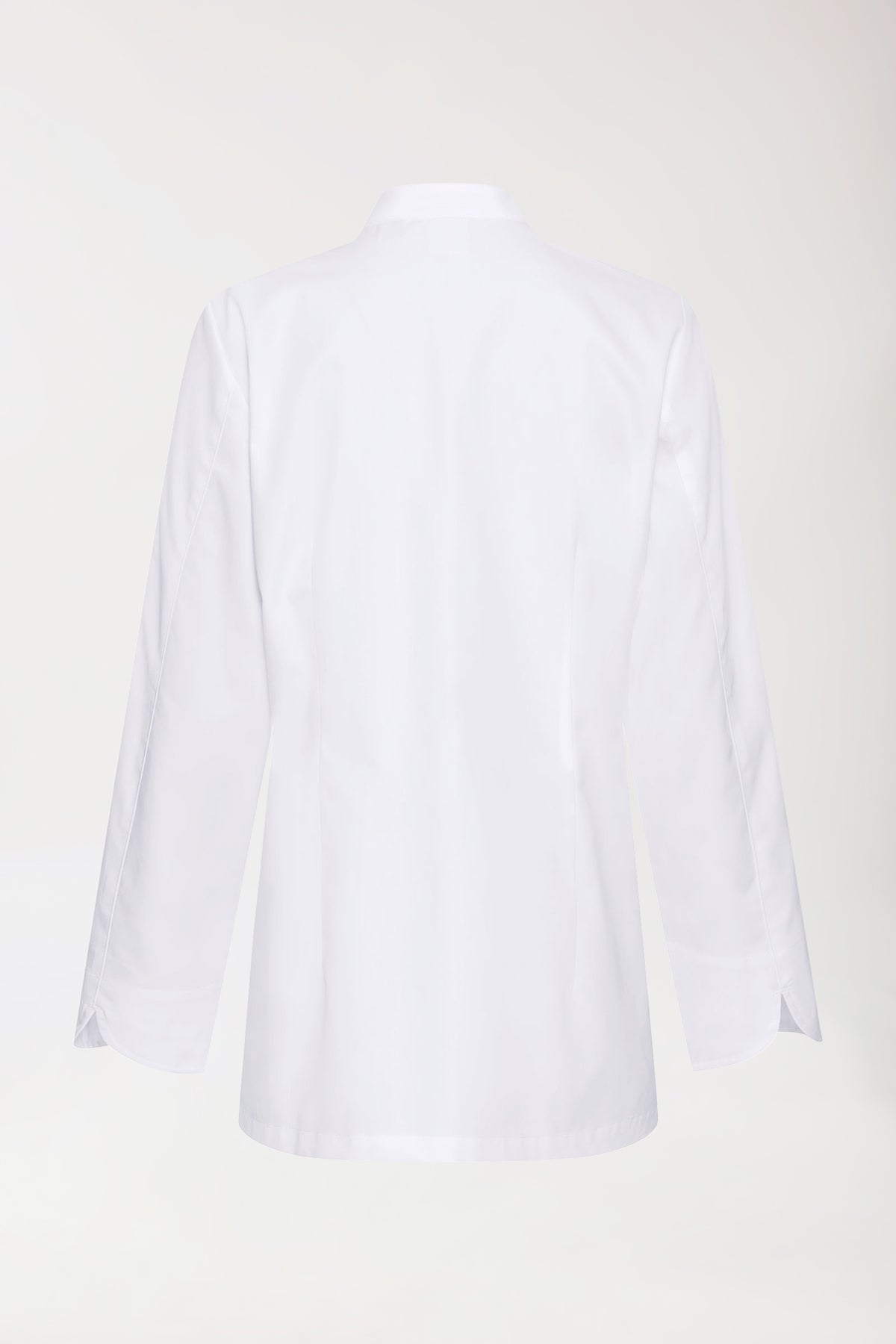 Gastro Veste de cuisine Femme - Patte 6 boutons - Manche longue blanc, Vue de dos 