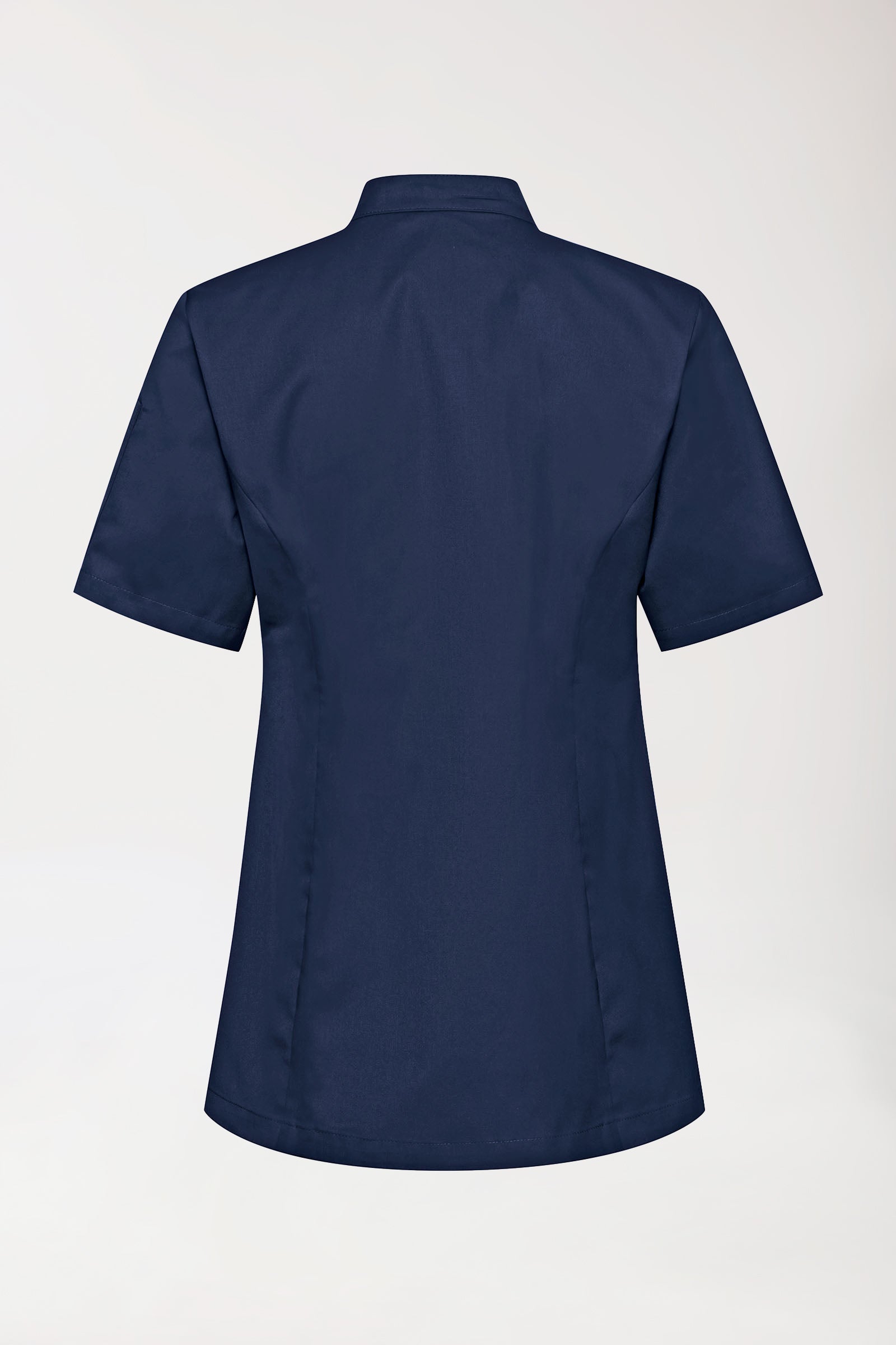 Gastro Veste de cuisine Femme - Manche courte bleu navy, Vue de dos 