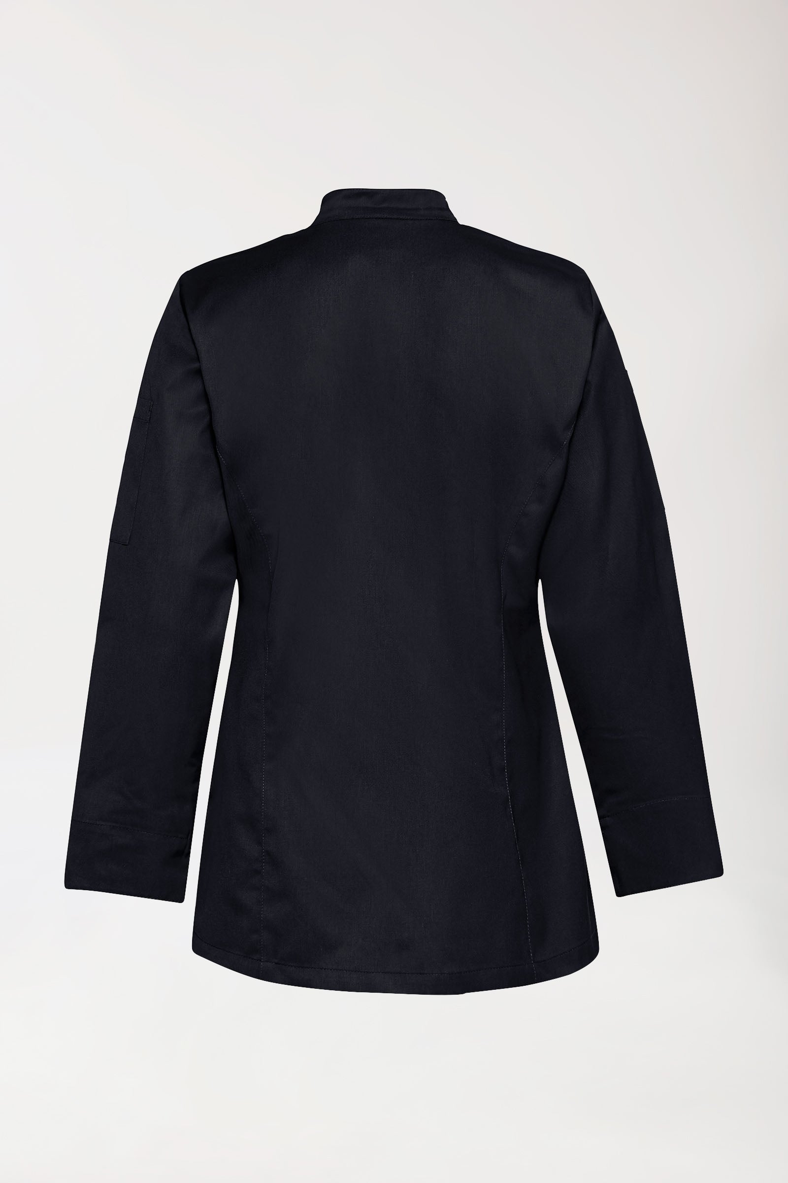 Gastro Veste de cuisine Femme - Manche longue noir, Vue de dos 