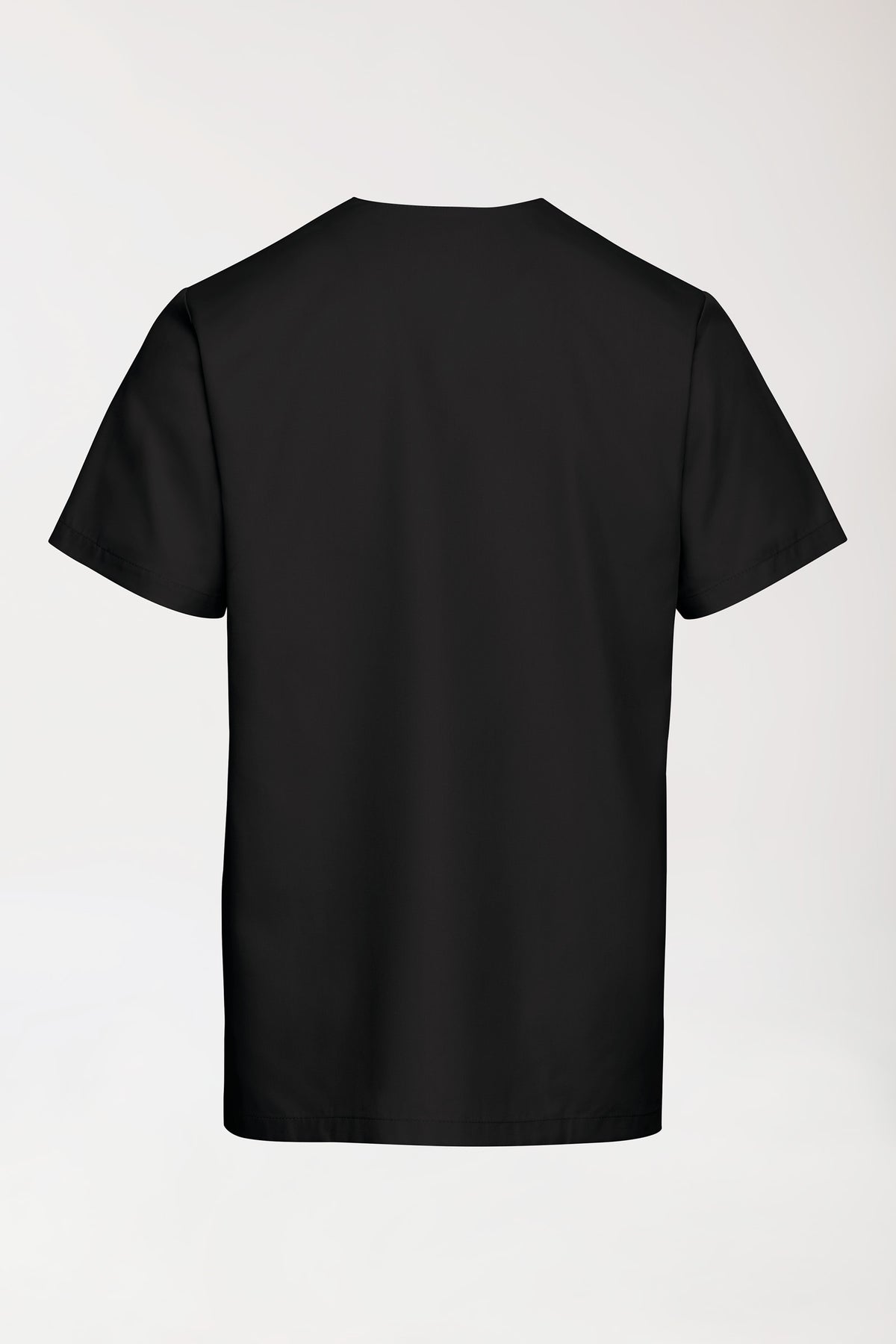 TENCEL™ Tunique Homme - Col V noir, Vue de dos 