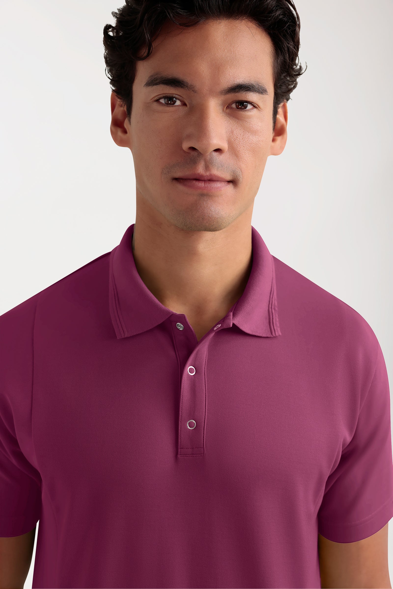 COMFY FLEX Tunique Stretch Homme - Col polo berry