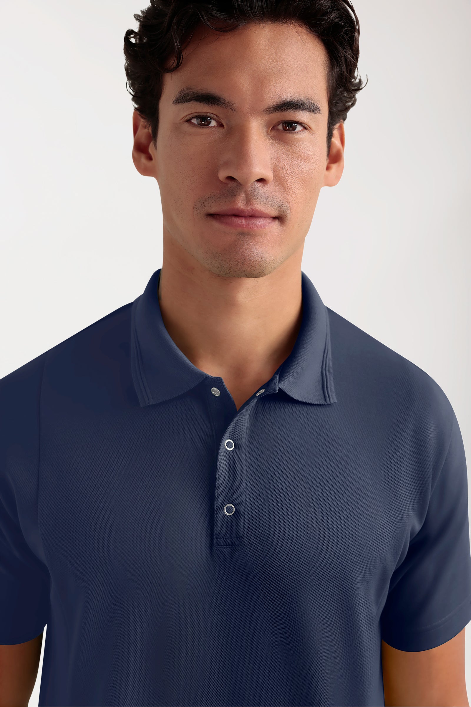 COMFY FLEX Tunique Stretch Homme - Col polo navy