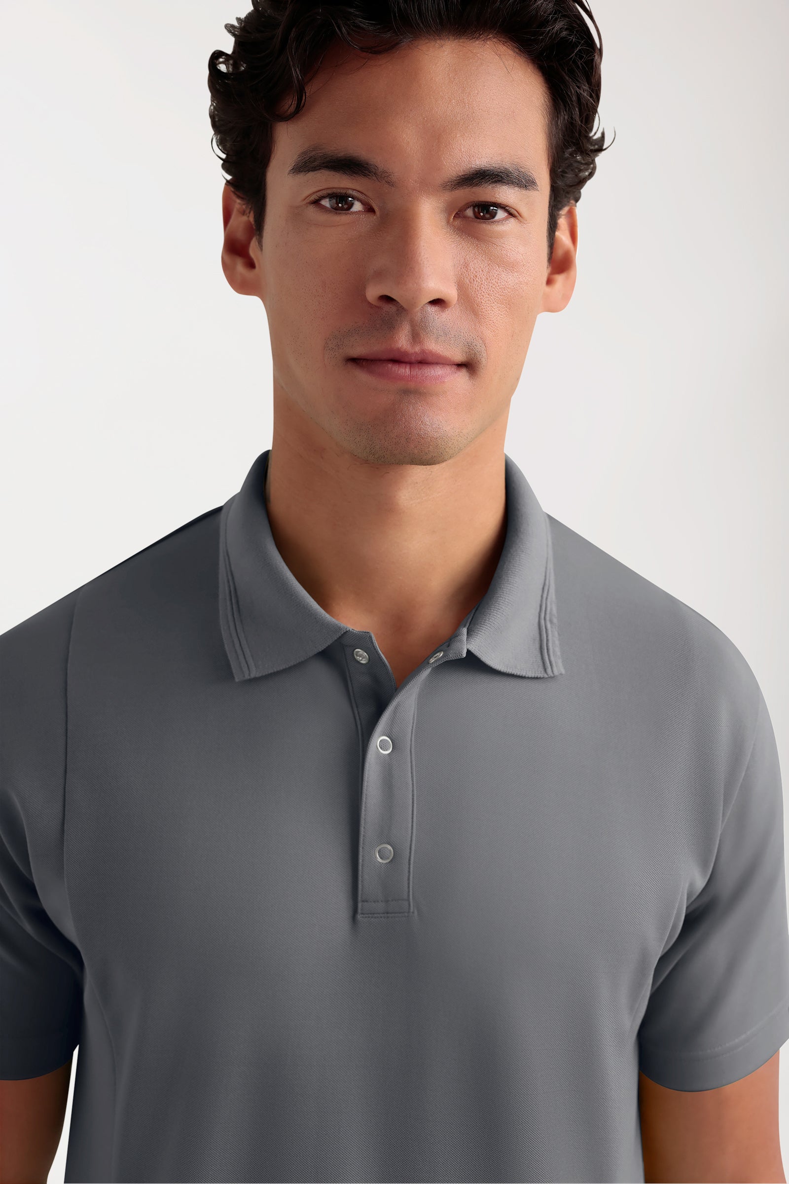 COMFY FLEX Tunique Stretch Homme - Col polo galet