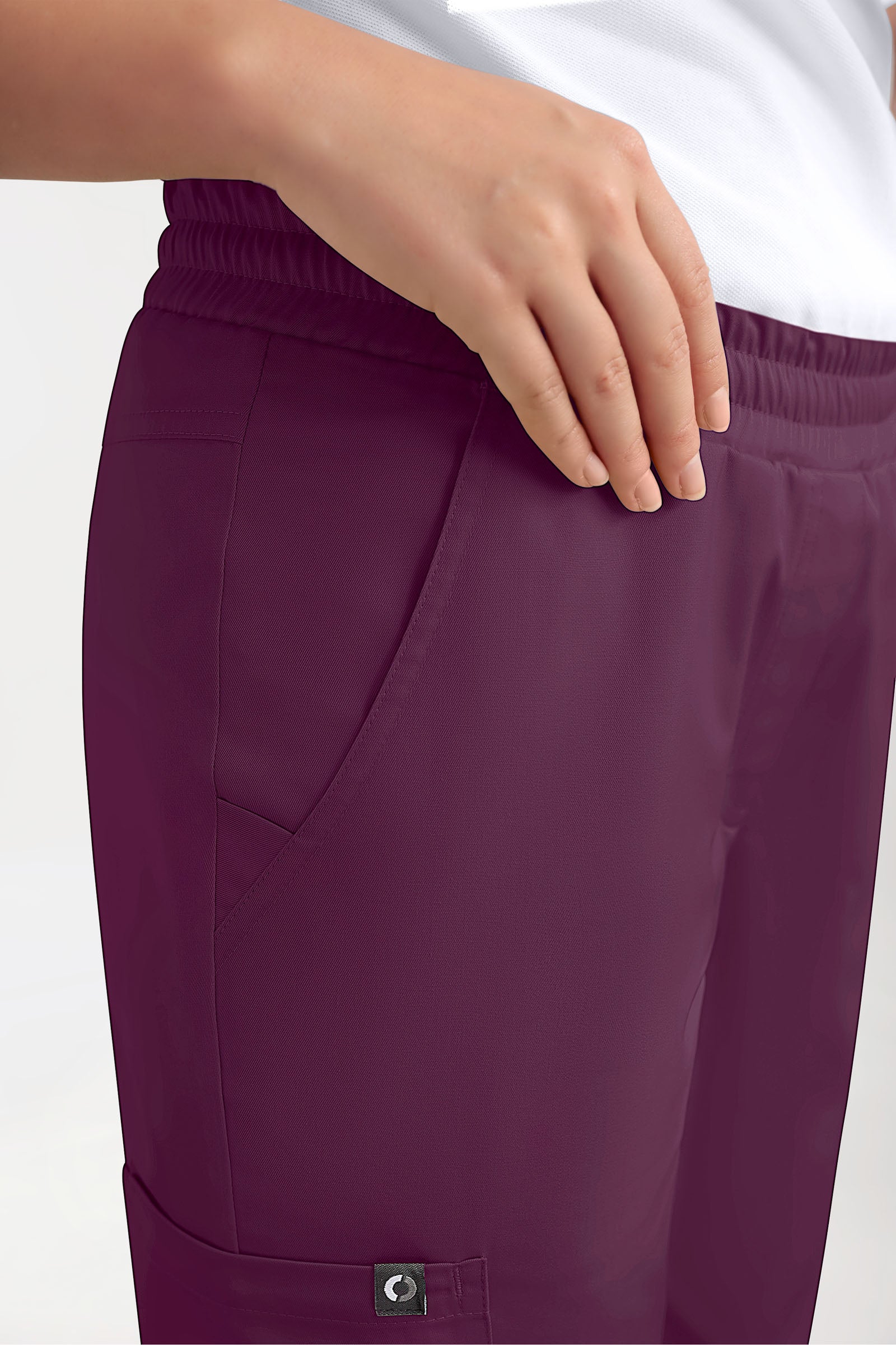 GREEN Pantalon Stretch Femme - Style Jogpant prune