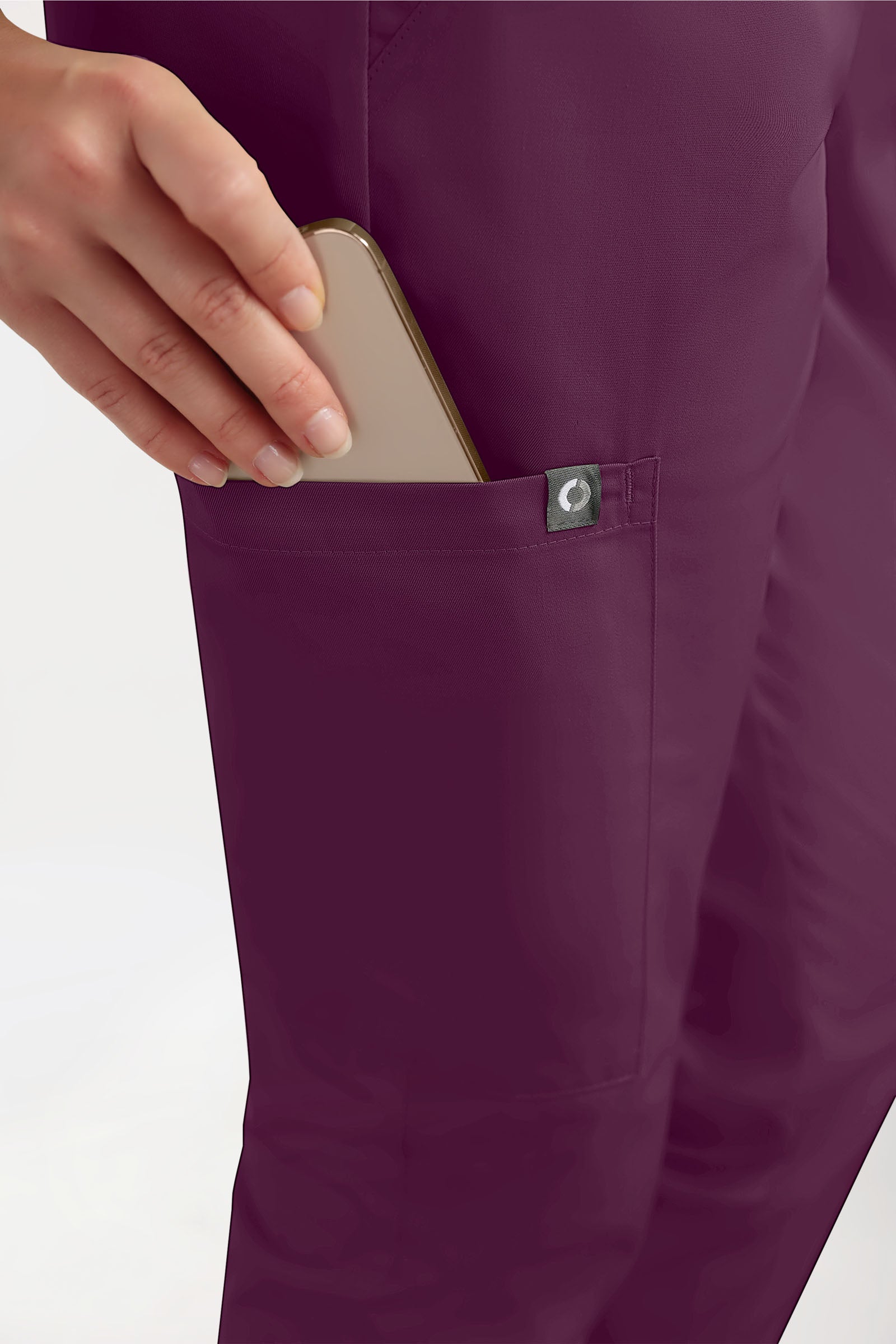 GREEN Pantalon Stretch Femme - Style Jogpant prune