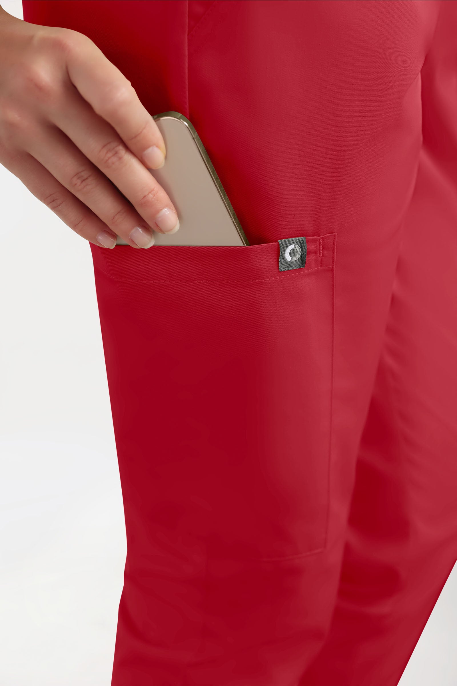GREEN Pantalon Stretch Femme - Style Jogpant rouge