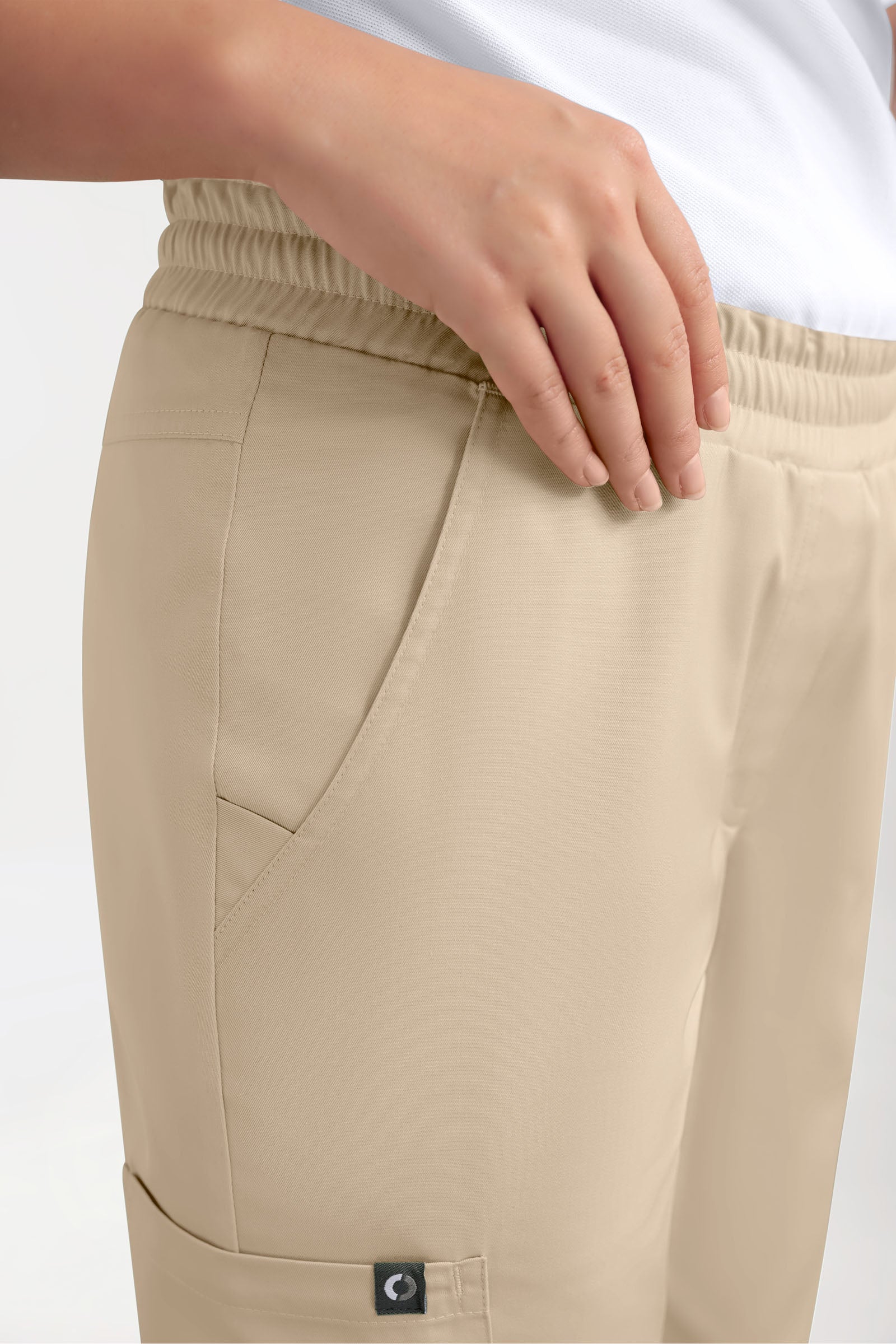 GREEN Pantalon Stretch Femme - Style Jogpant sable
