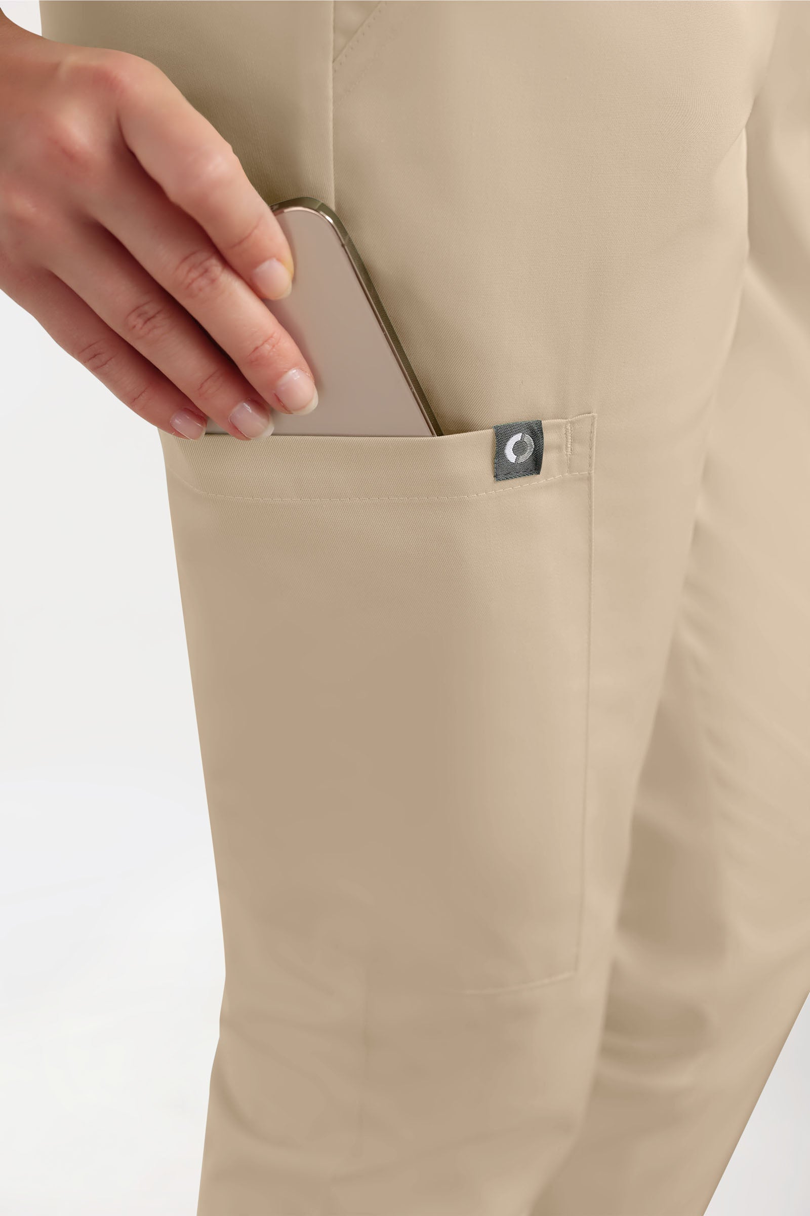 GREEN Pantalon Stretch Femme - Style Jogpant sable