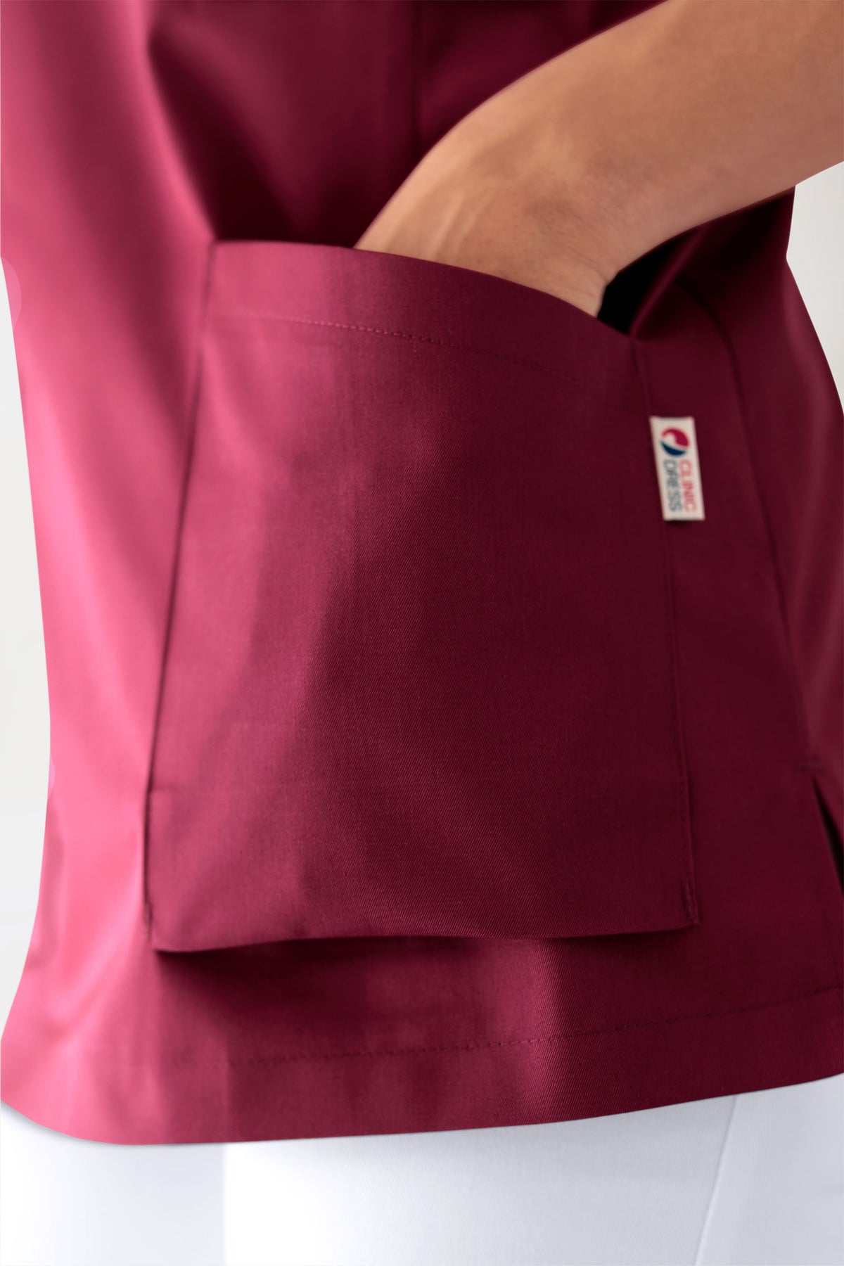CORE Tunique Femme - Décolleté V bordeaux