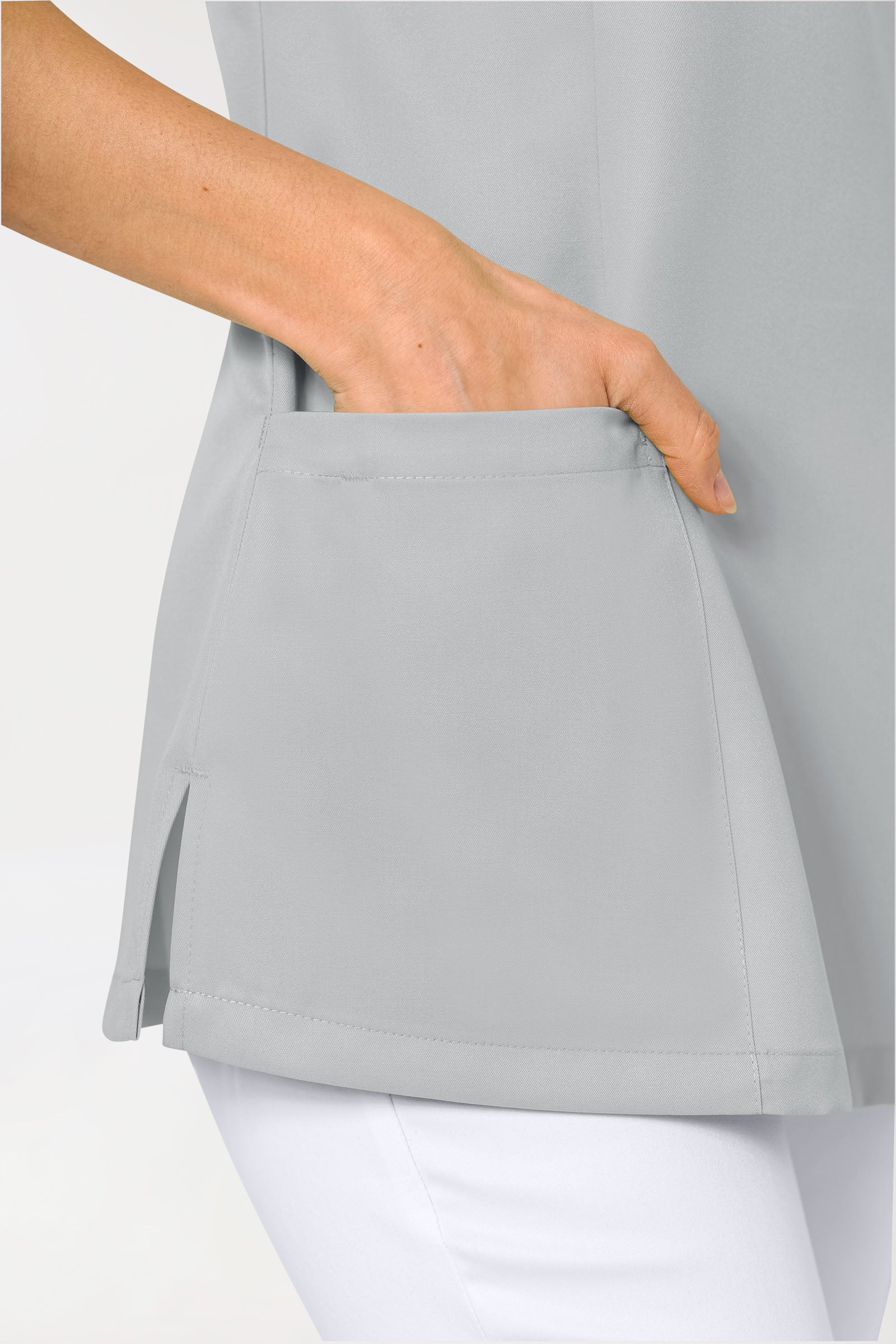 GREEN Tunique Femme - Décolleté V gris moyen