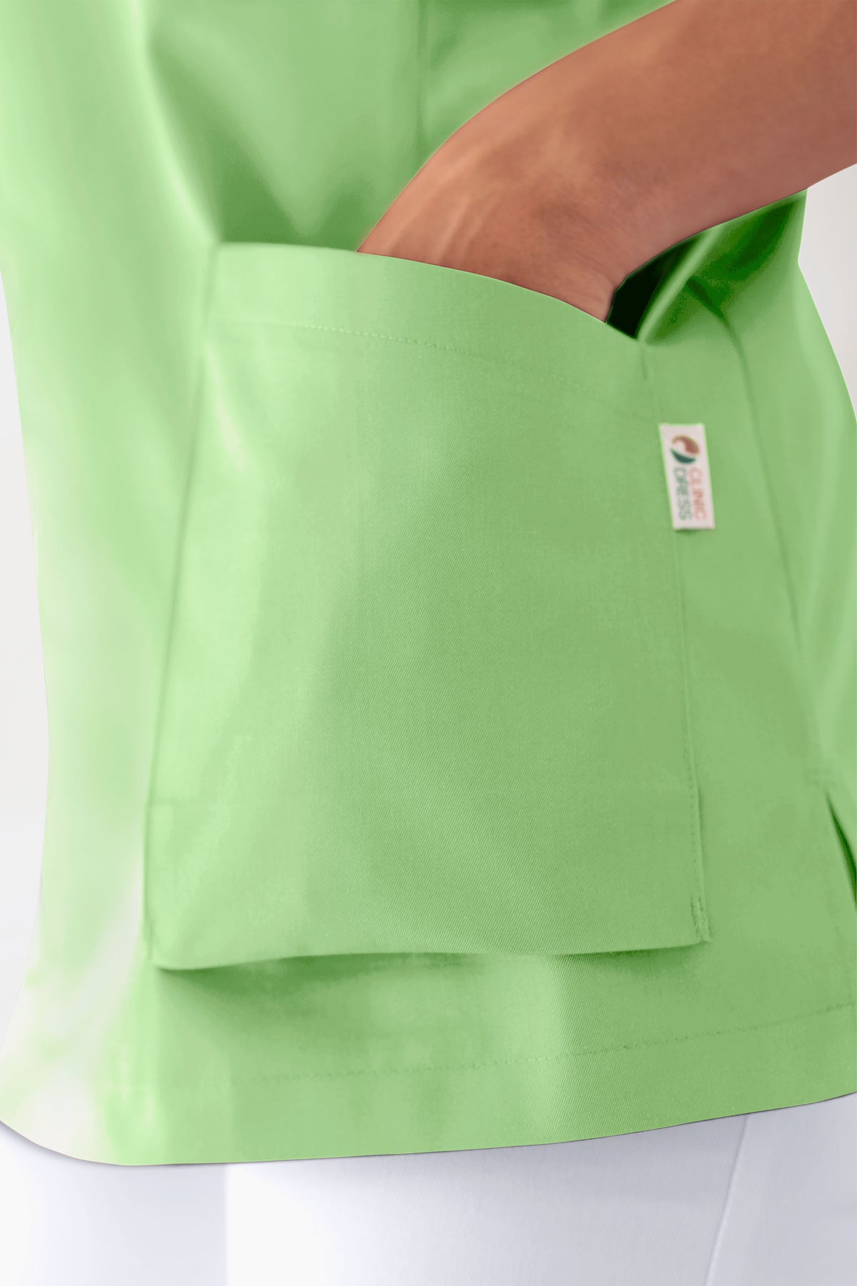 CORE Tunique Femme - Décolleté V vert pomme