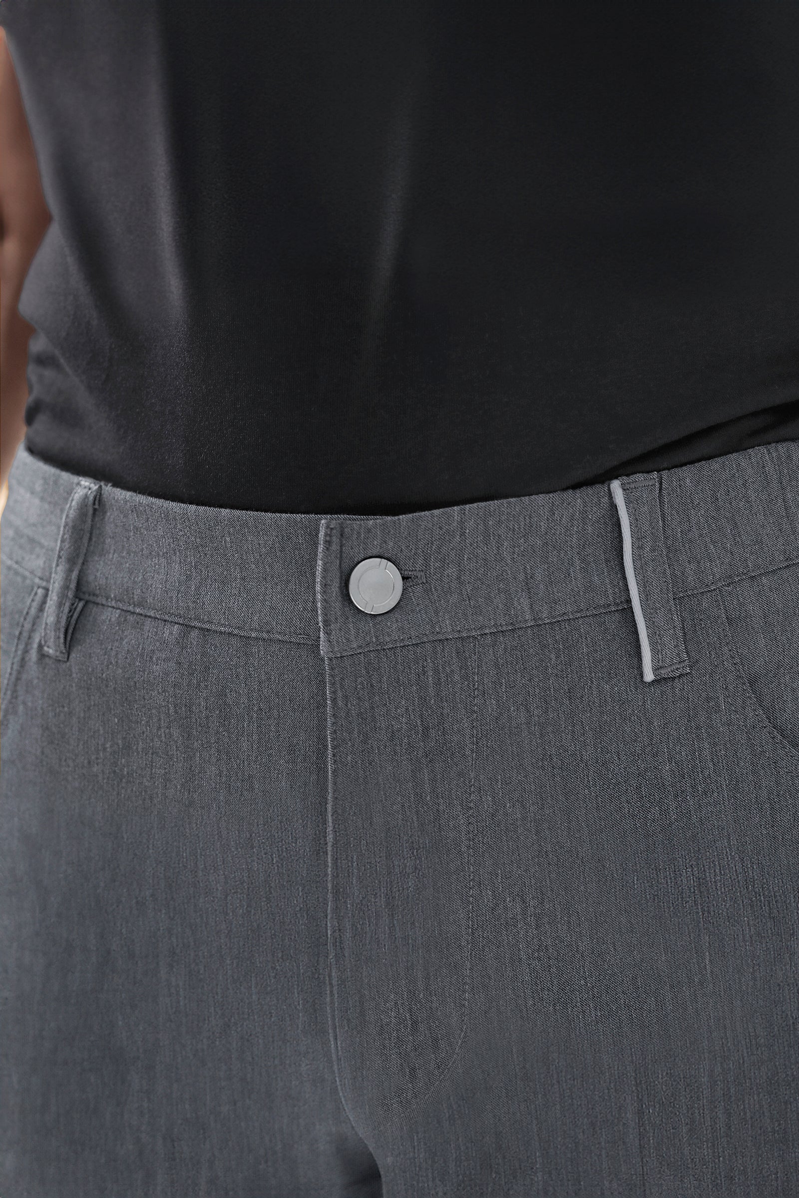 KAERE Pantalon Homme - 5 poches gris chiné