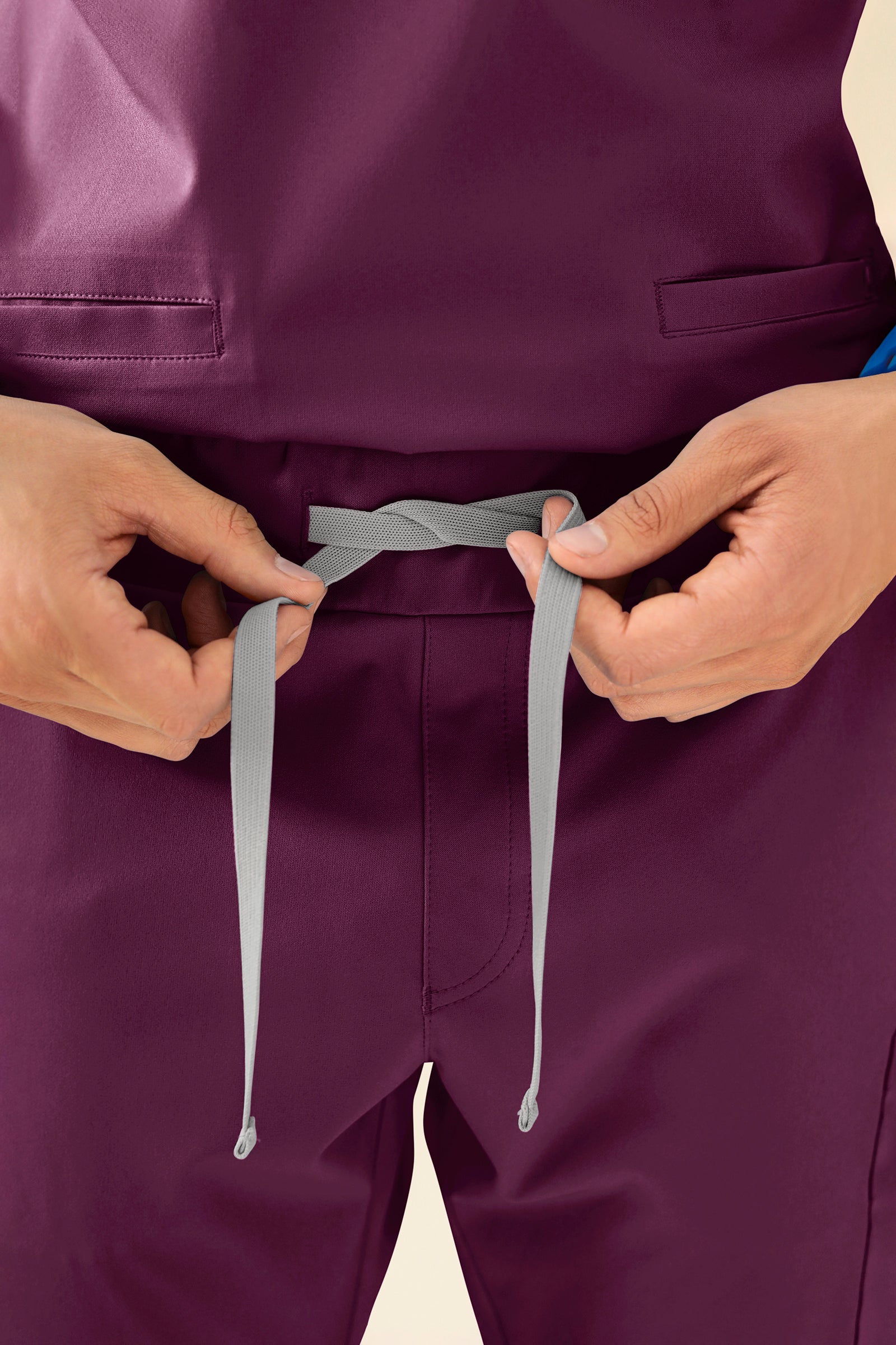 KAERE Pantalon Homme - avec poches cargo prune