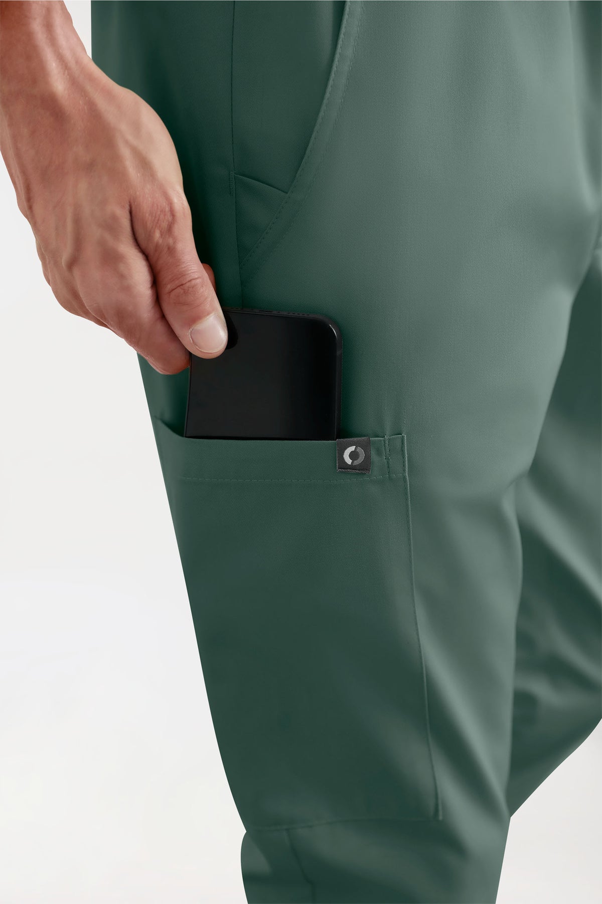 GREEN Pantalon Stretch Homme - Style Jogpant vert foncé