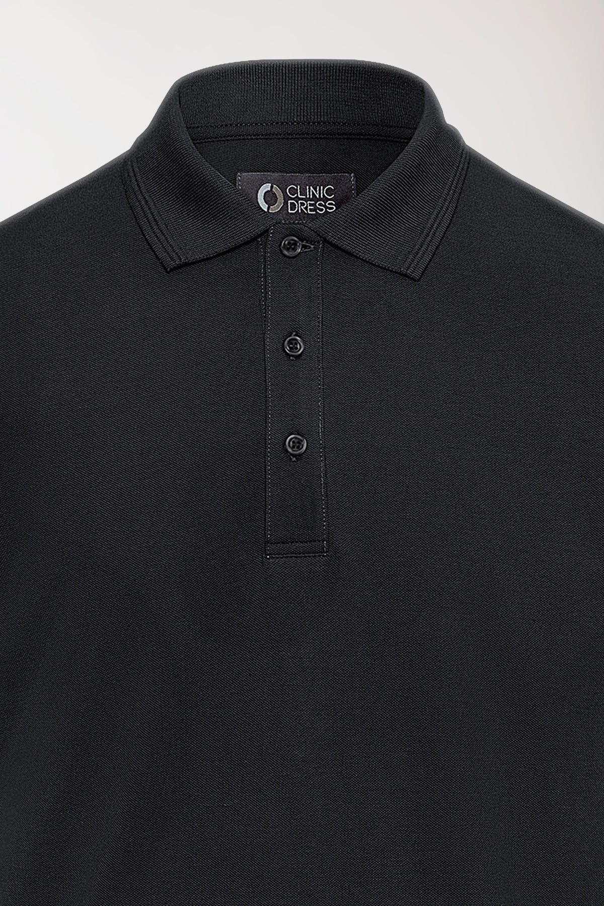COMFY FLEX Shirt Stretch Homme - Col polo noir