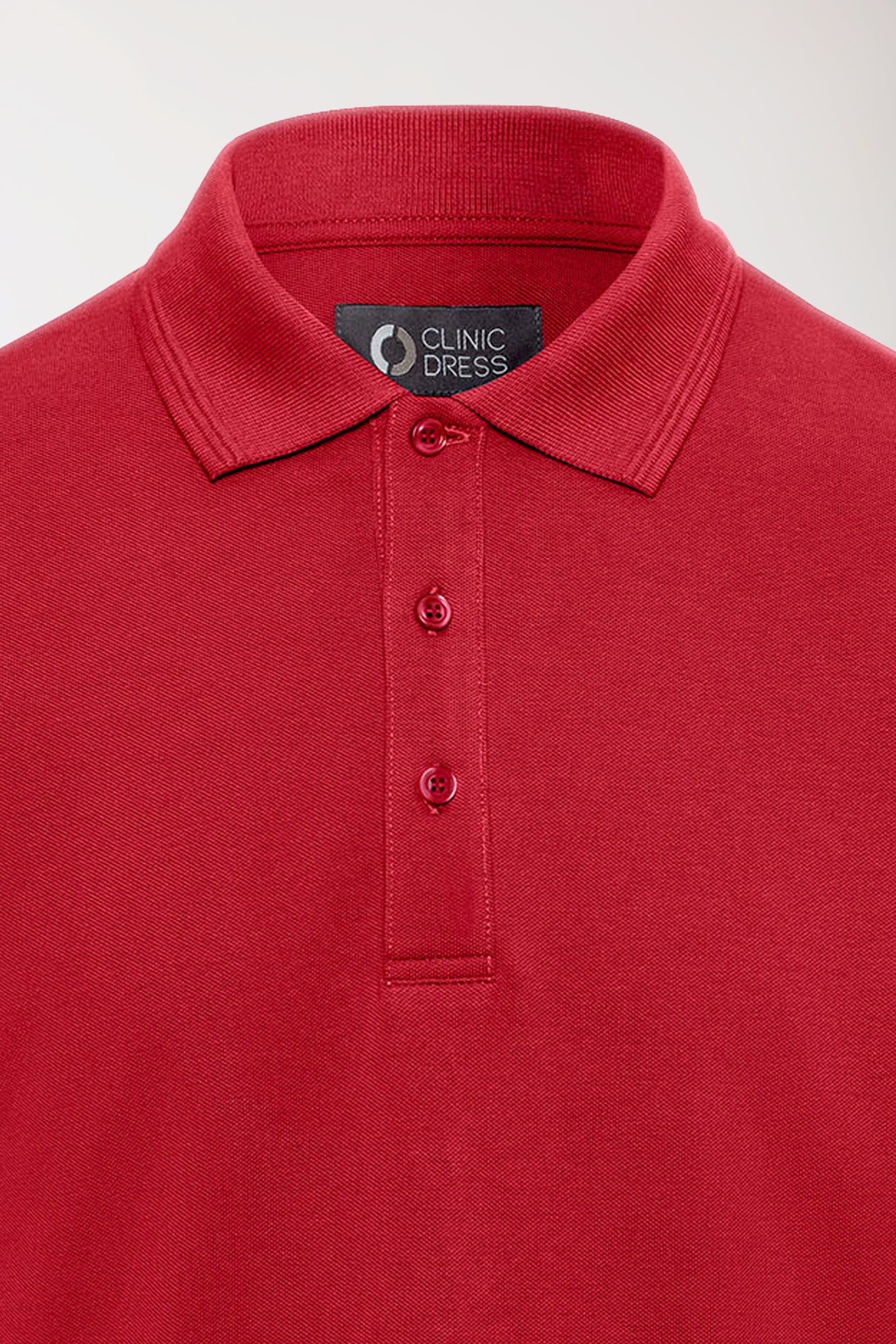 COMFY FLEX Shirt Stretch Homme - Col polo rouge