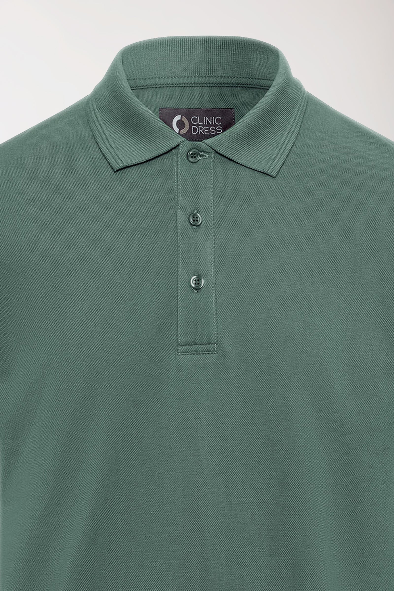 COMFY FLEX Shirt Stretch Homme - Col polo vert foncé