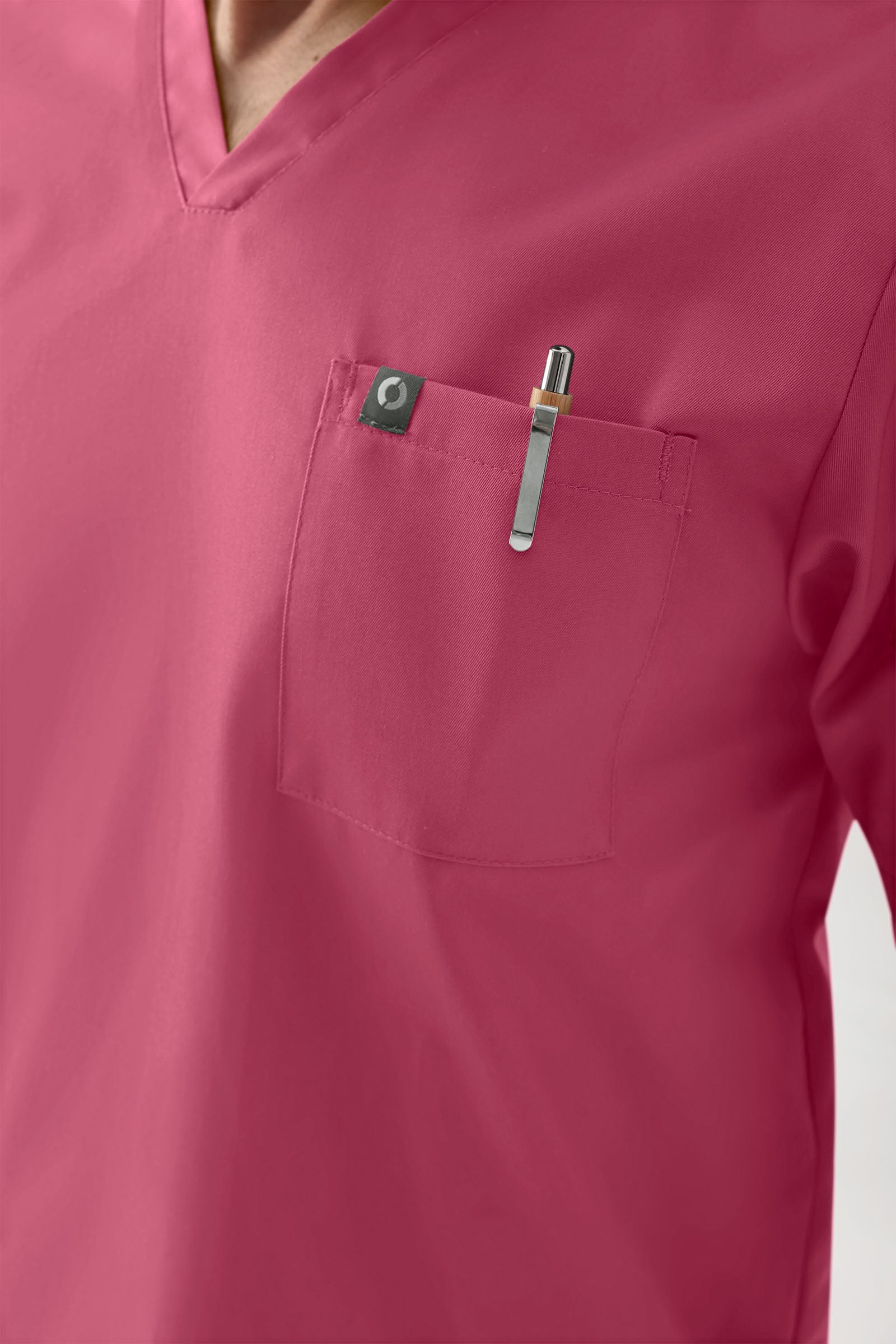 GREEN Tunique Stretch Homme - Décolleté V bois de rose