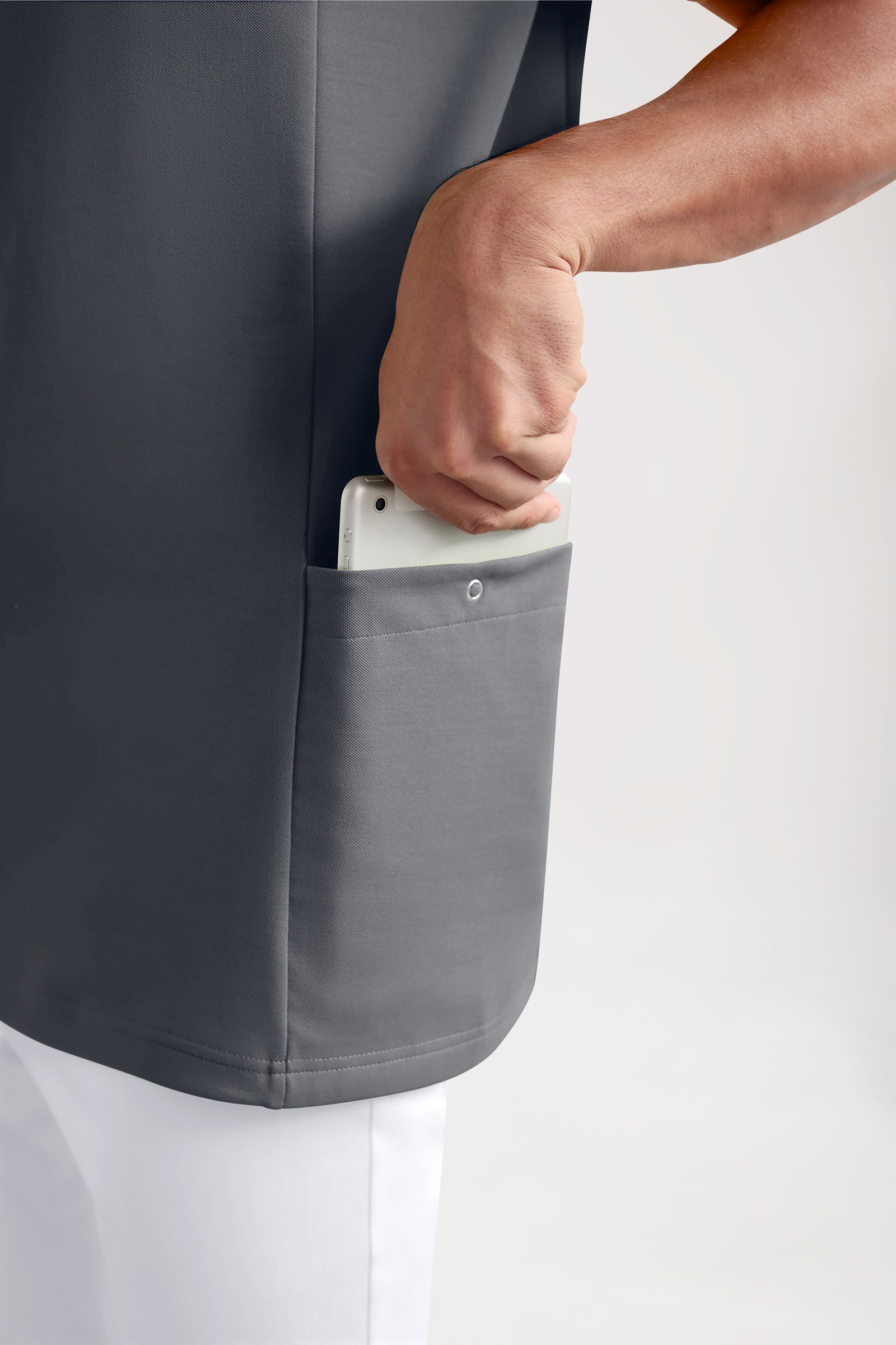 COMFY FLEX Tunique Stretch Homme - Col polo galet