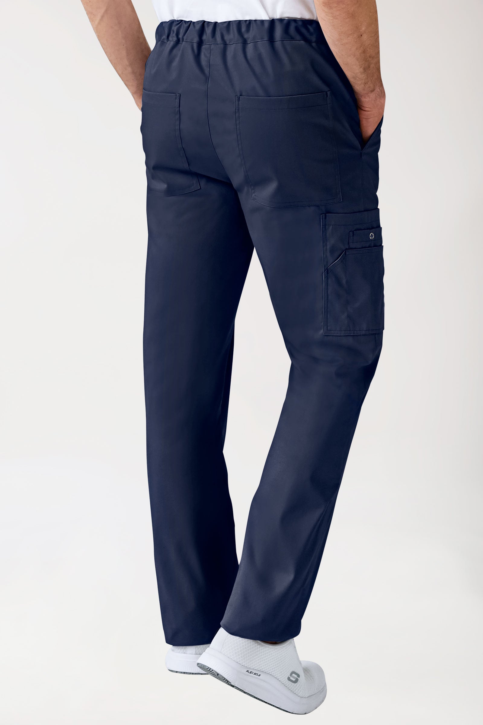 CLINIC STRETCH Pantalon mixte - Poche sur la jambe bleu navy