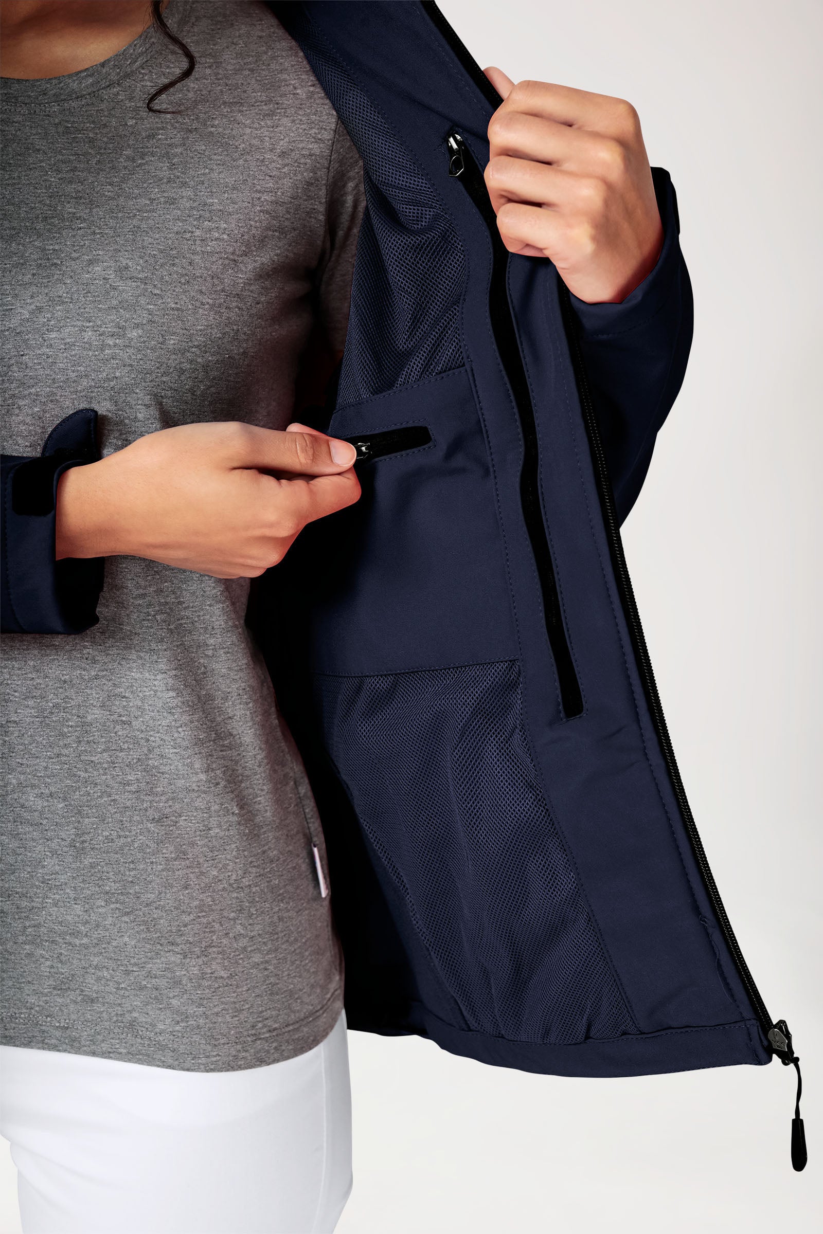 Softshell Veste mixte - à capuche bleu navy