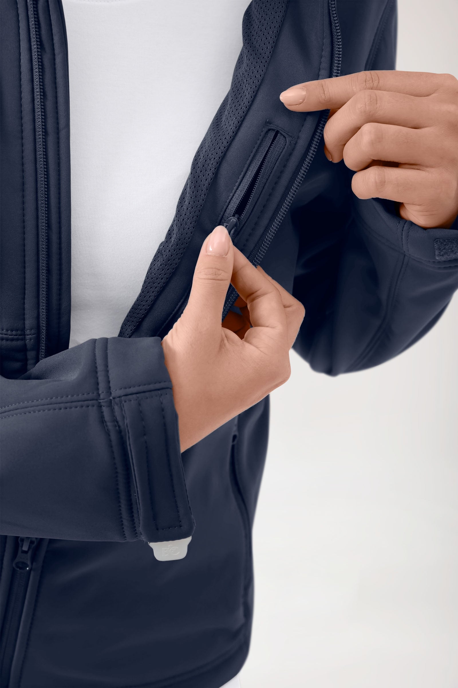 Softshell Veste mixte - à capuche navy