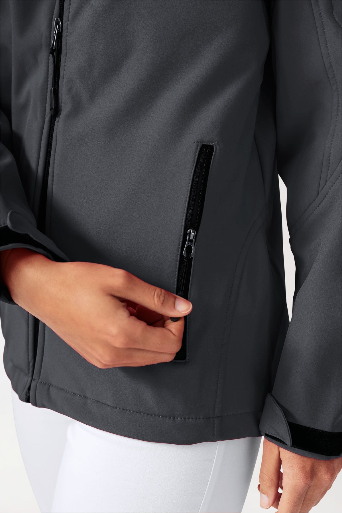 Softshell Veste mixte - à capuche gris minerai