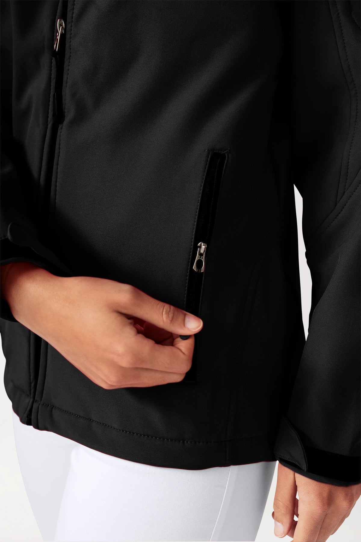 Softshell Veste mixte - à capuche noir