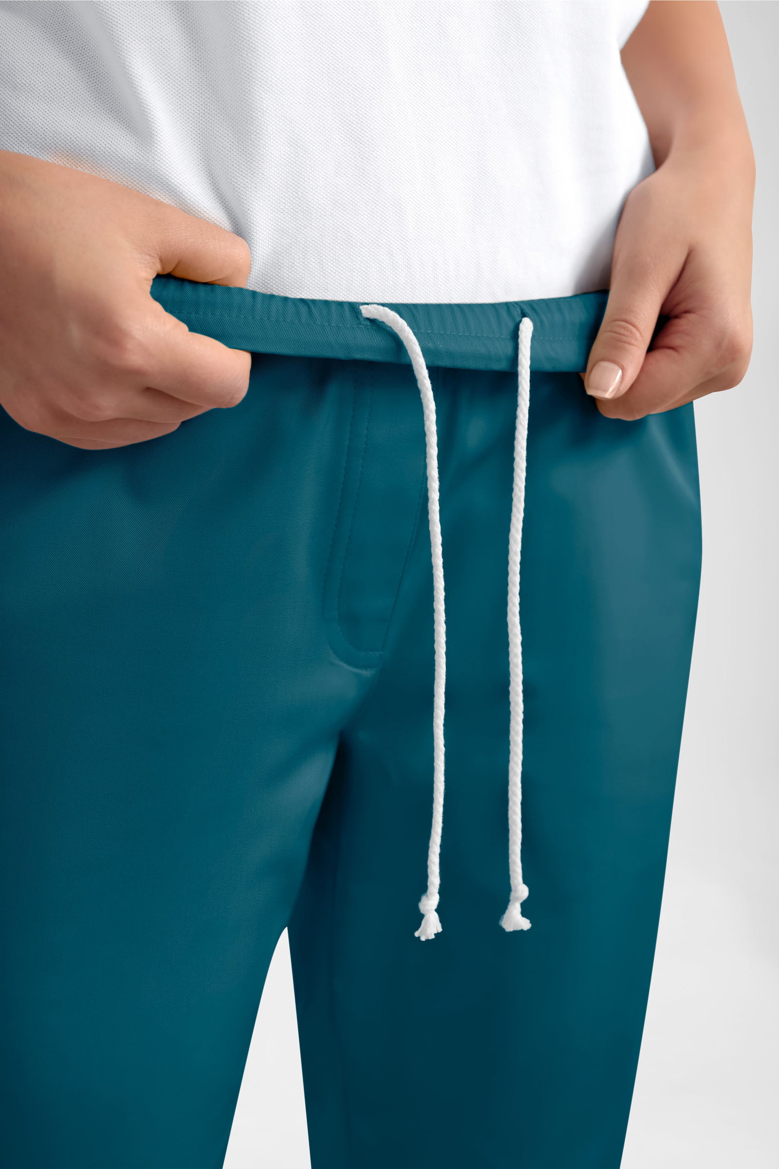 GREEN Pantalon Stretch Femme - Style Jogpant pétrole