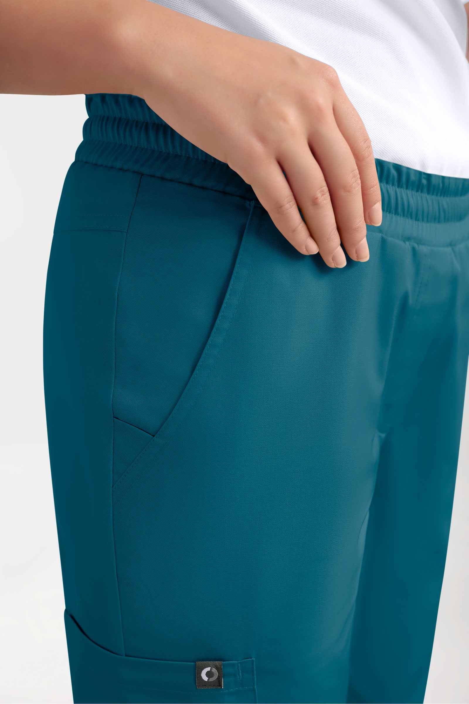 GREEN Pantalon Stretch Femme - Style Jogpant pétrole