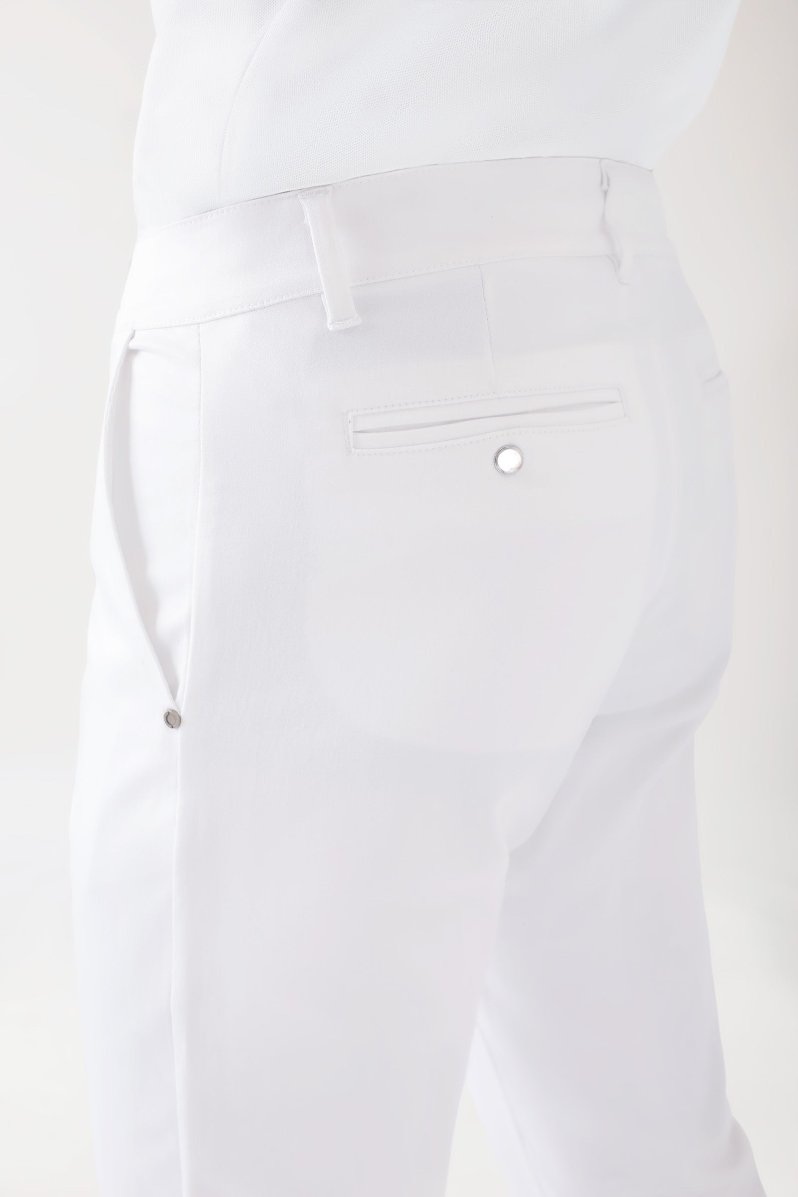 COMFY FLEX Pantalon Homme - Style Chino blanc
