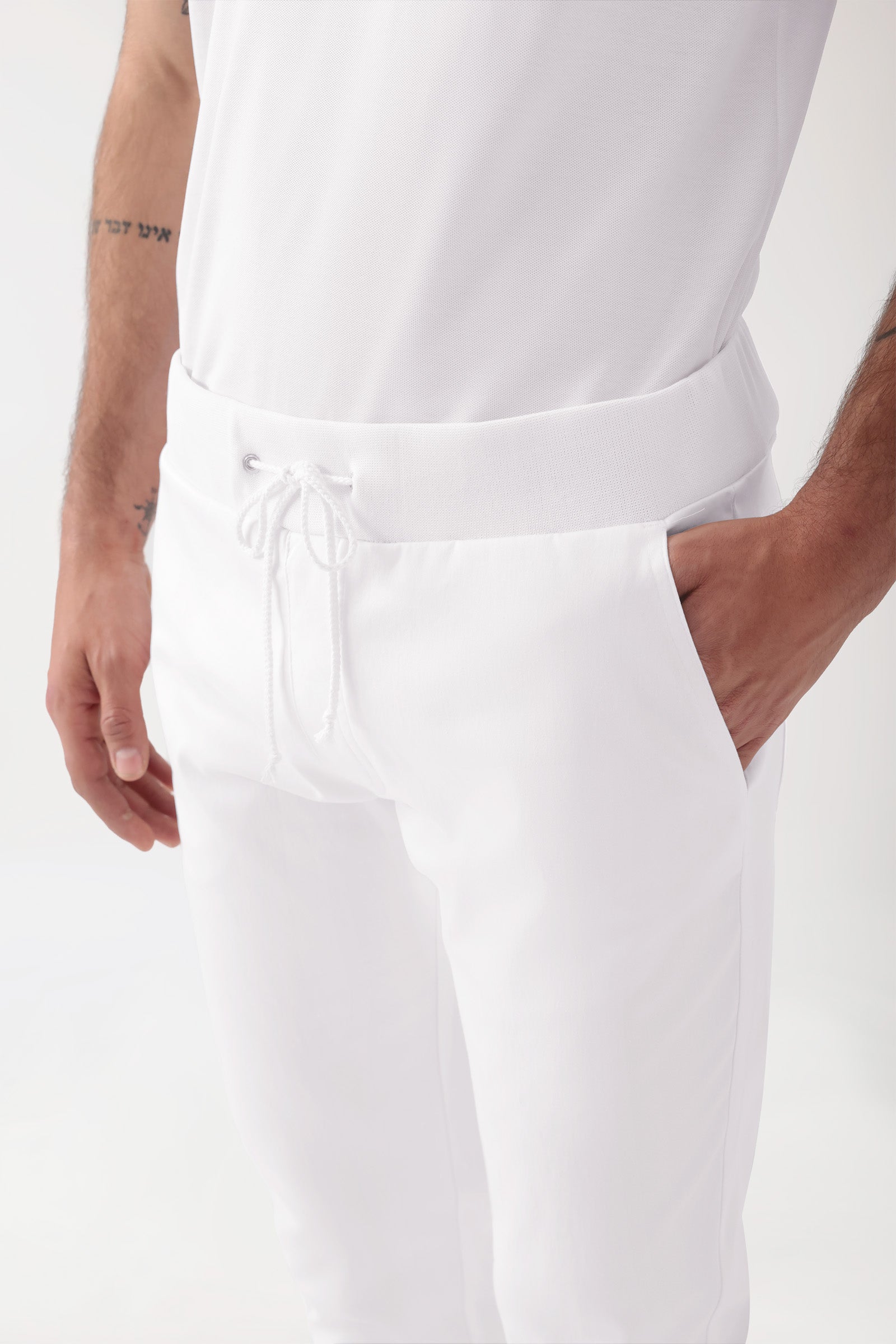 COMFY FLEX Pantalon Homme - Jogpant blanc