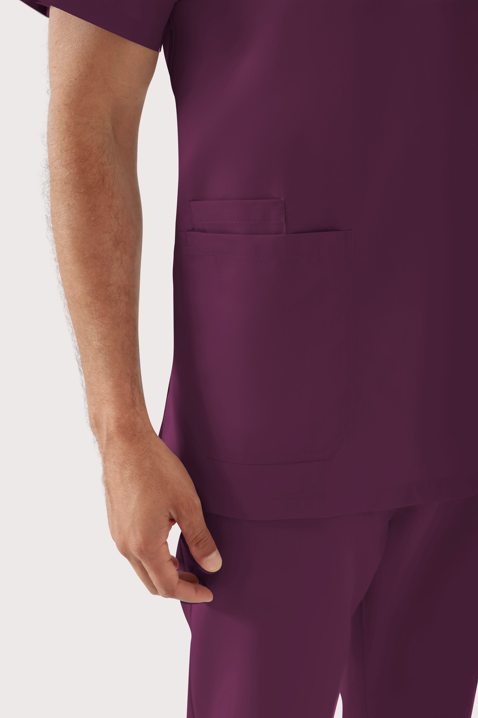 TENCEL™ Tunique Homme - Col V mûre